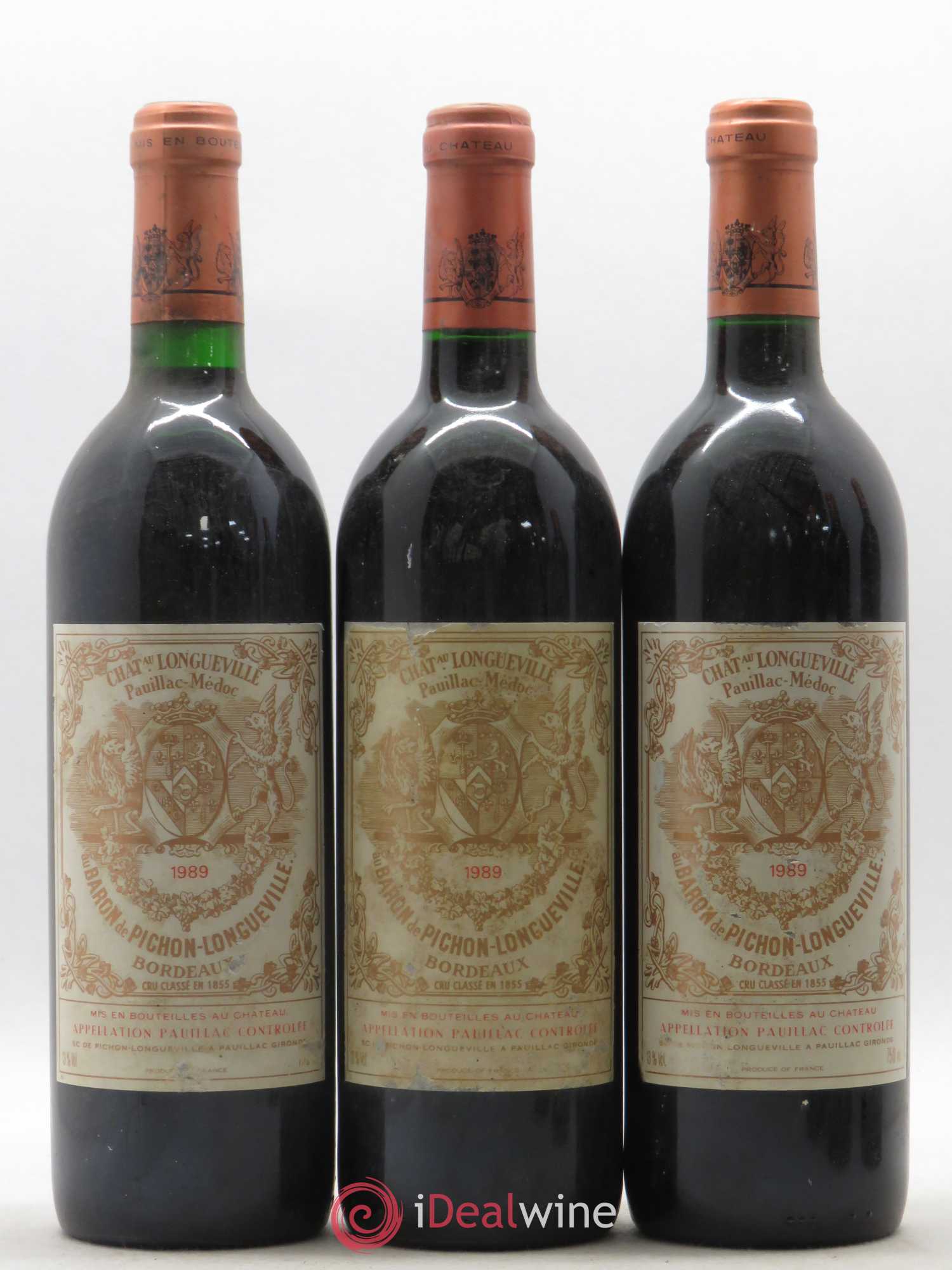 Pichon Longueville Baron 2ème Grand Cru Classé 1989 - Lot de 6 bouteilles - 1