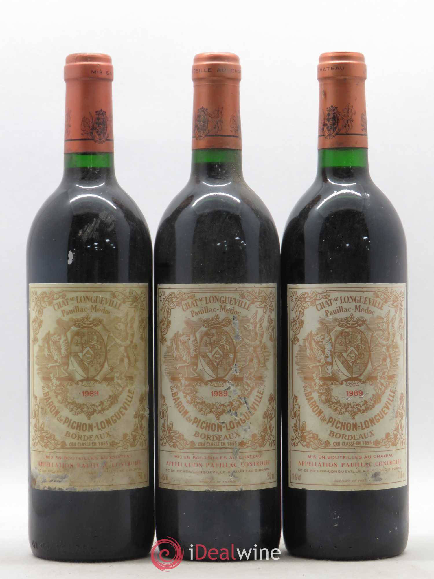 Pichon Longueville Baron 2ème Grand Cru Classé 1989 - Lot de 6 bouteilles - 2