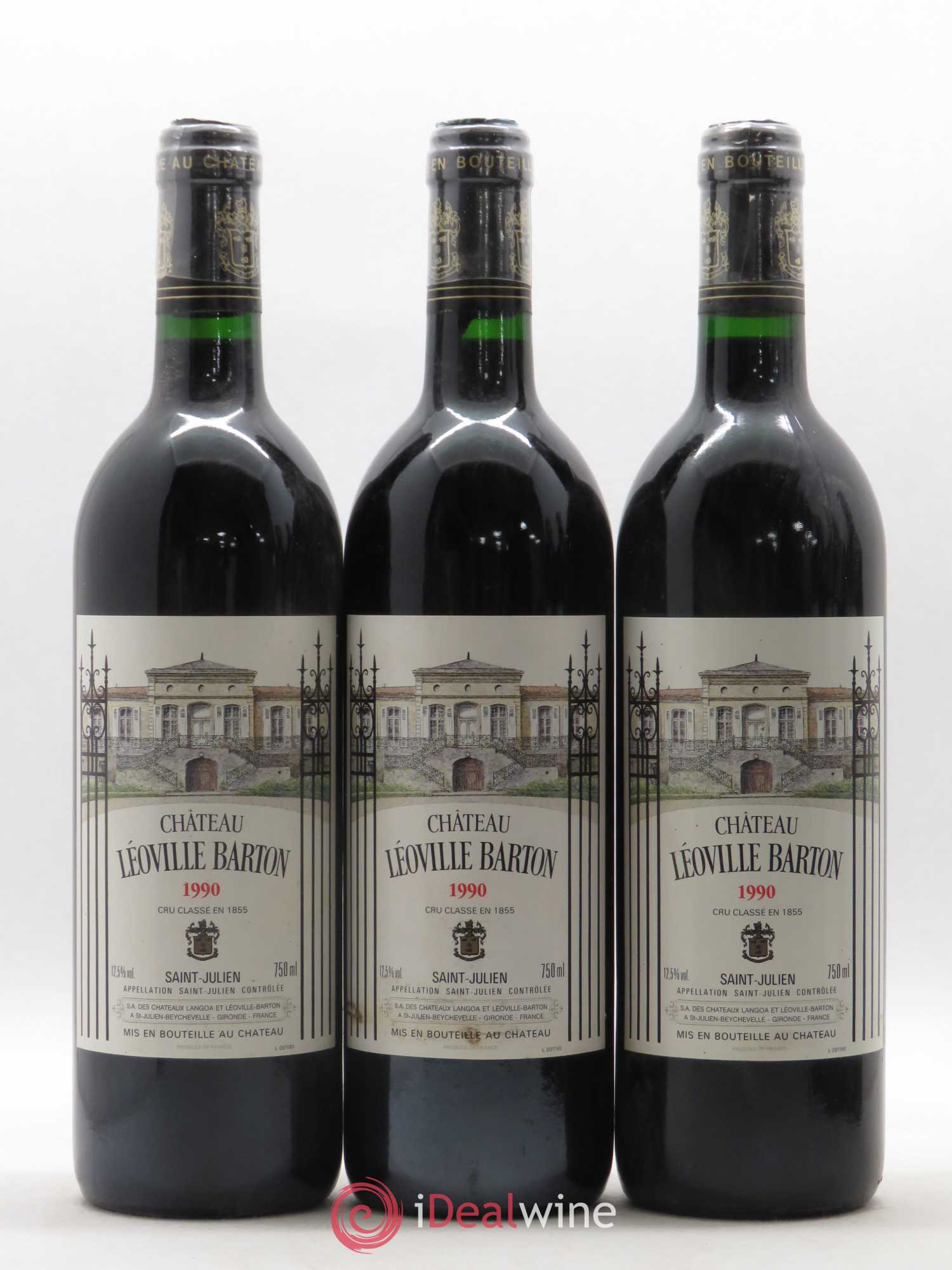 Château Léoville Barton 2ème Grand Cru Classé 1990 - Lot de 6 bouteilles - 1