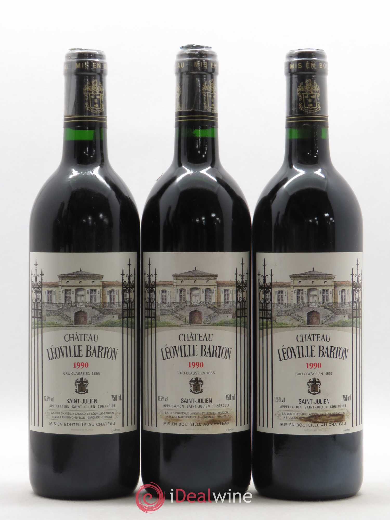Château Léoville Barton 2ème Grand Cru Classé 1990 - Lot de 6 bouteilles - 2