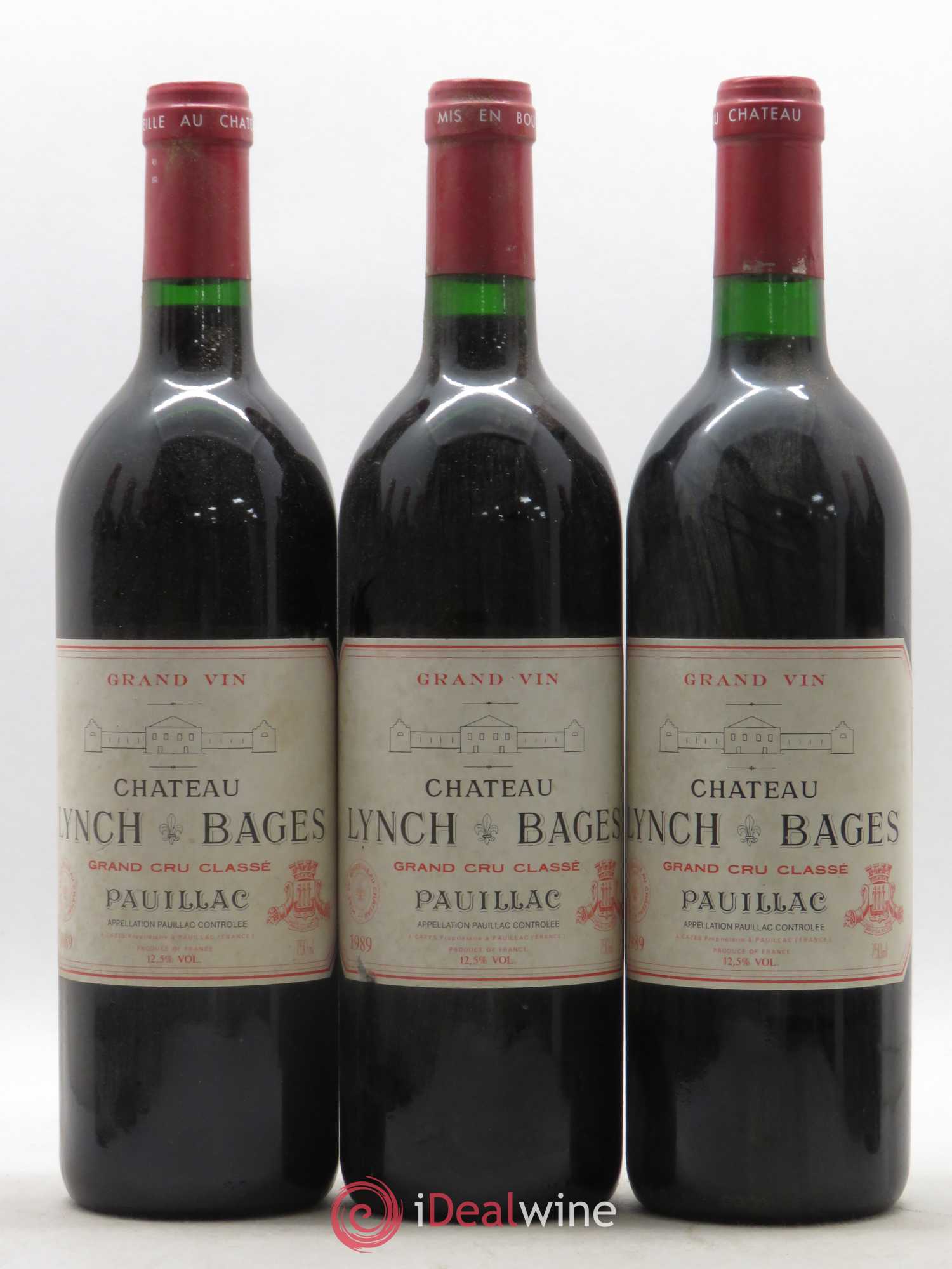 Château Lynch Bages 5ème Grand Cru Classé 1989 - Lot de 12 bouteilles - 2