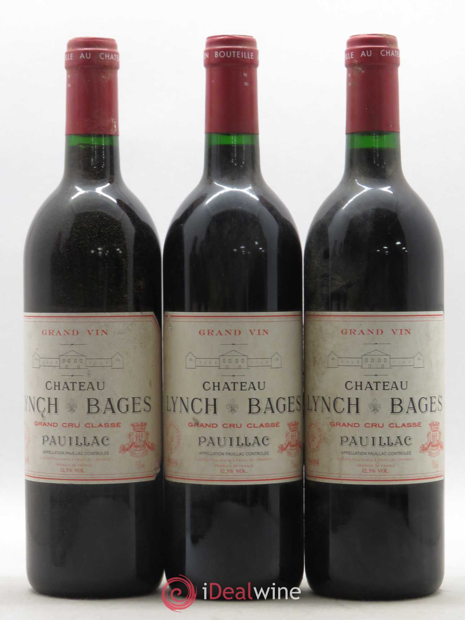 Château Lynch Bages 5ème Grand Cru Classé 1989 - Lot de 12 bouteilles - 3