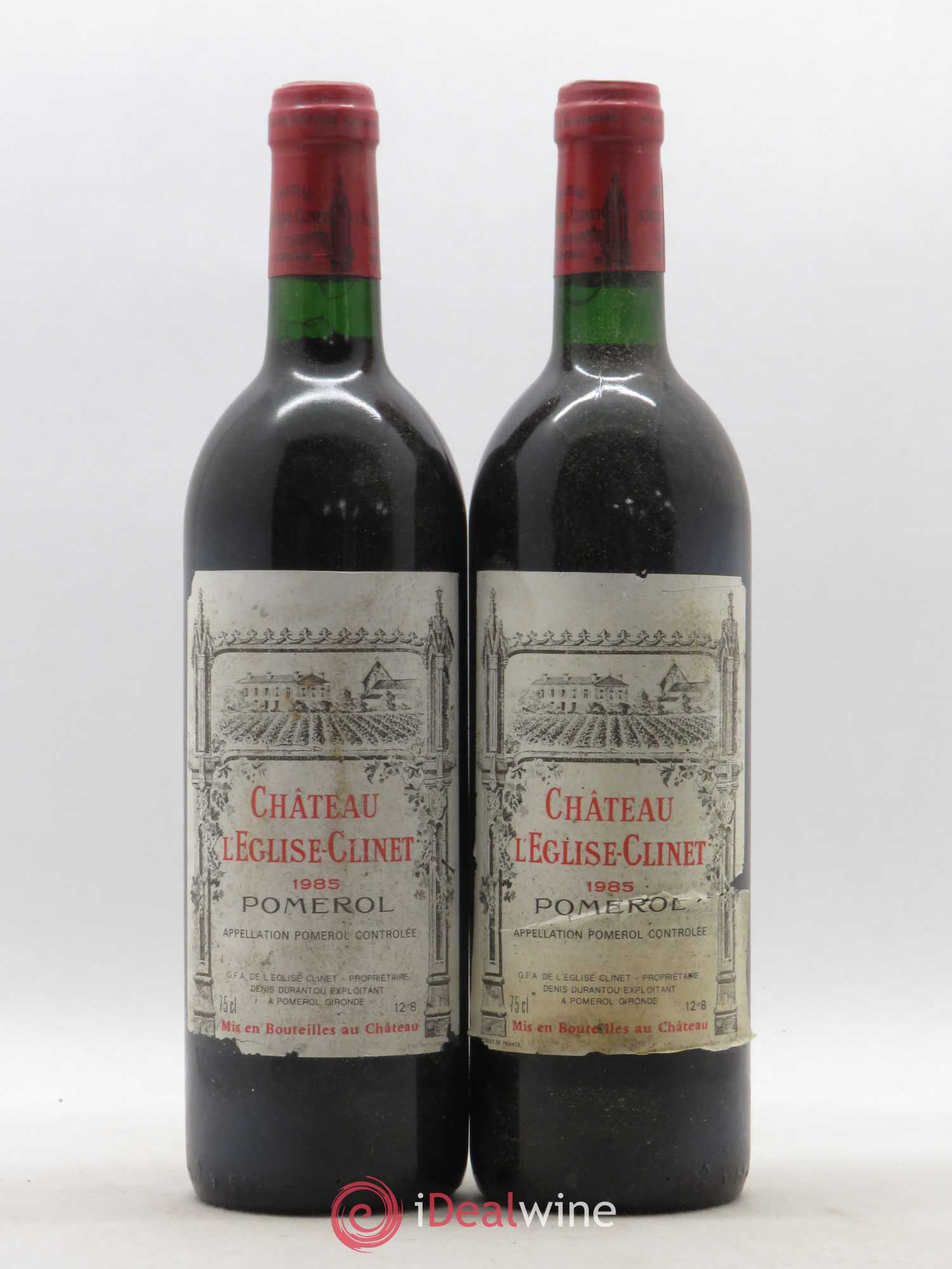 Château l' Église Clinet 1985 - Lot de 2 bouteilles - 0