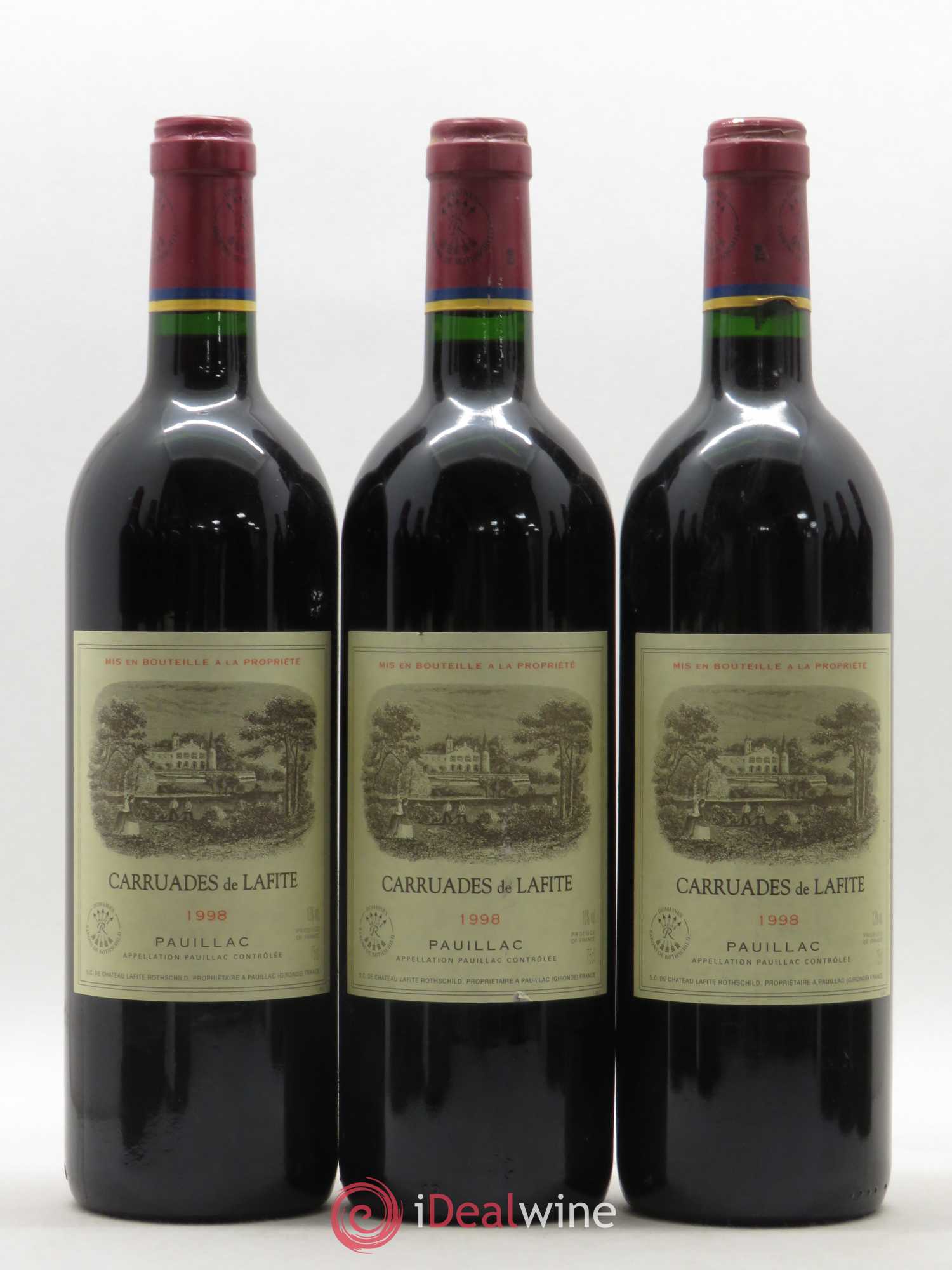Carruades de Lafite Rothschild Second Vin 1998 - Lot de 12 bouteilles - 1