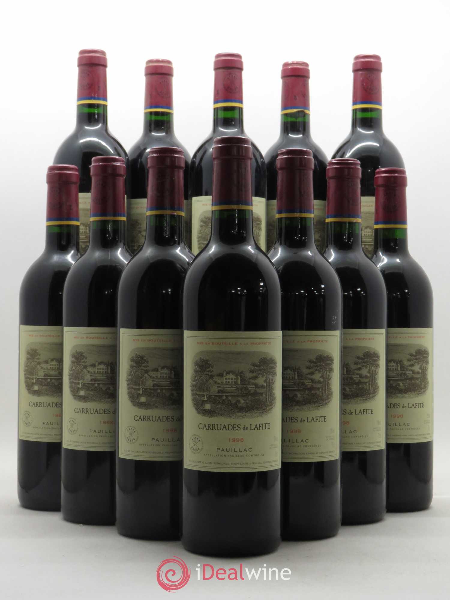 Carruades de Lafite Rothschild Second Vin 1998 - Lot de 12 bouteilles - 0