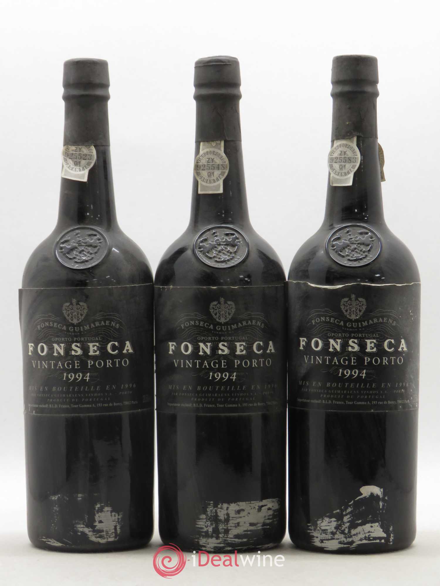 Porto Fonseca Vintage 1994 - Lot de 3 bouteilles - 0