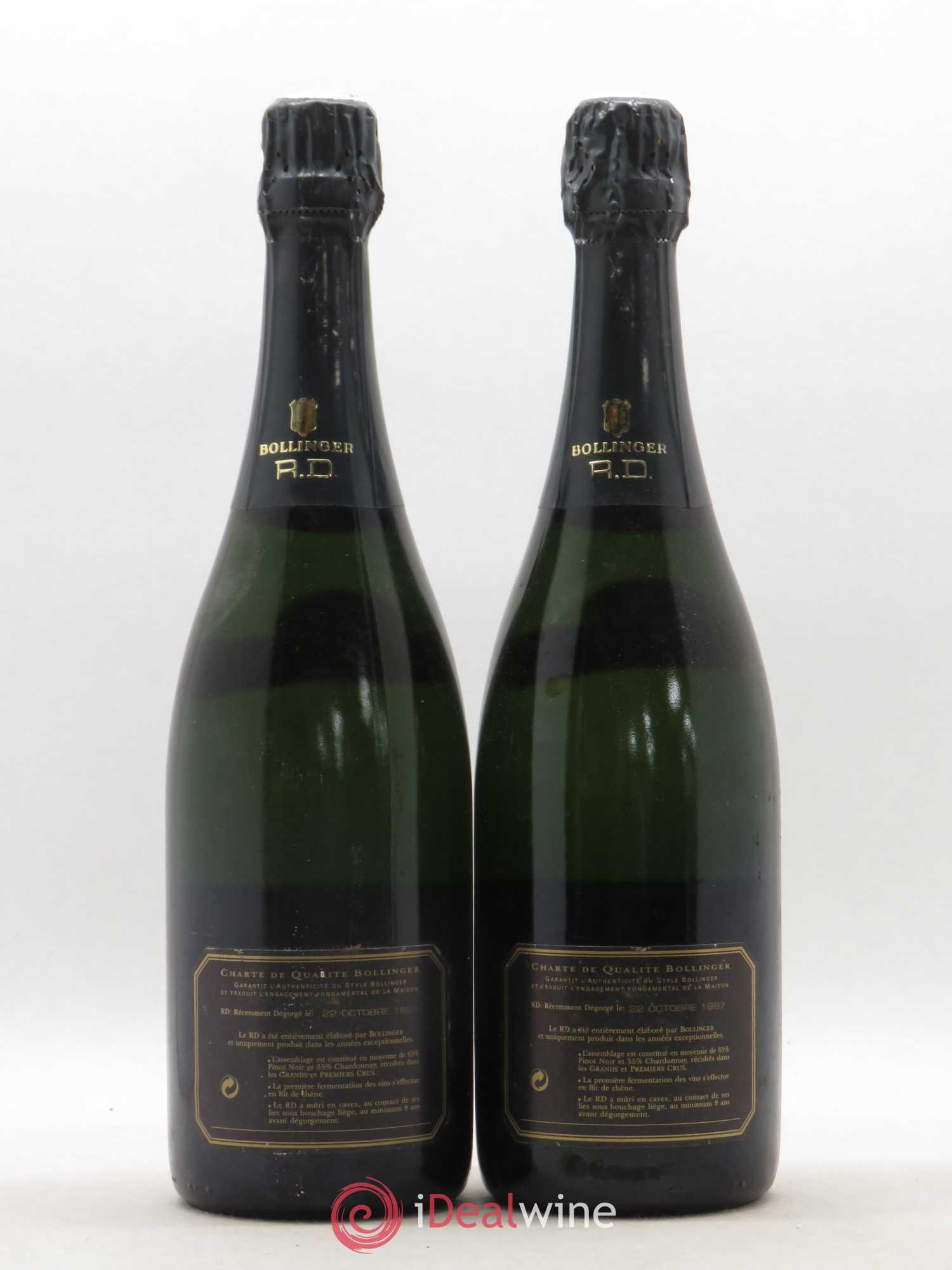 R.D. Extra-Brut Bollinger 1985 - Lot of 2 bottles - 1