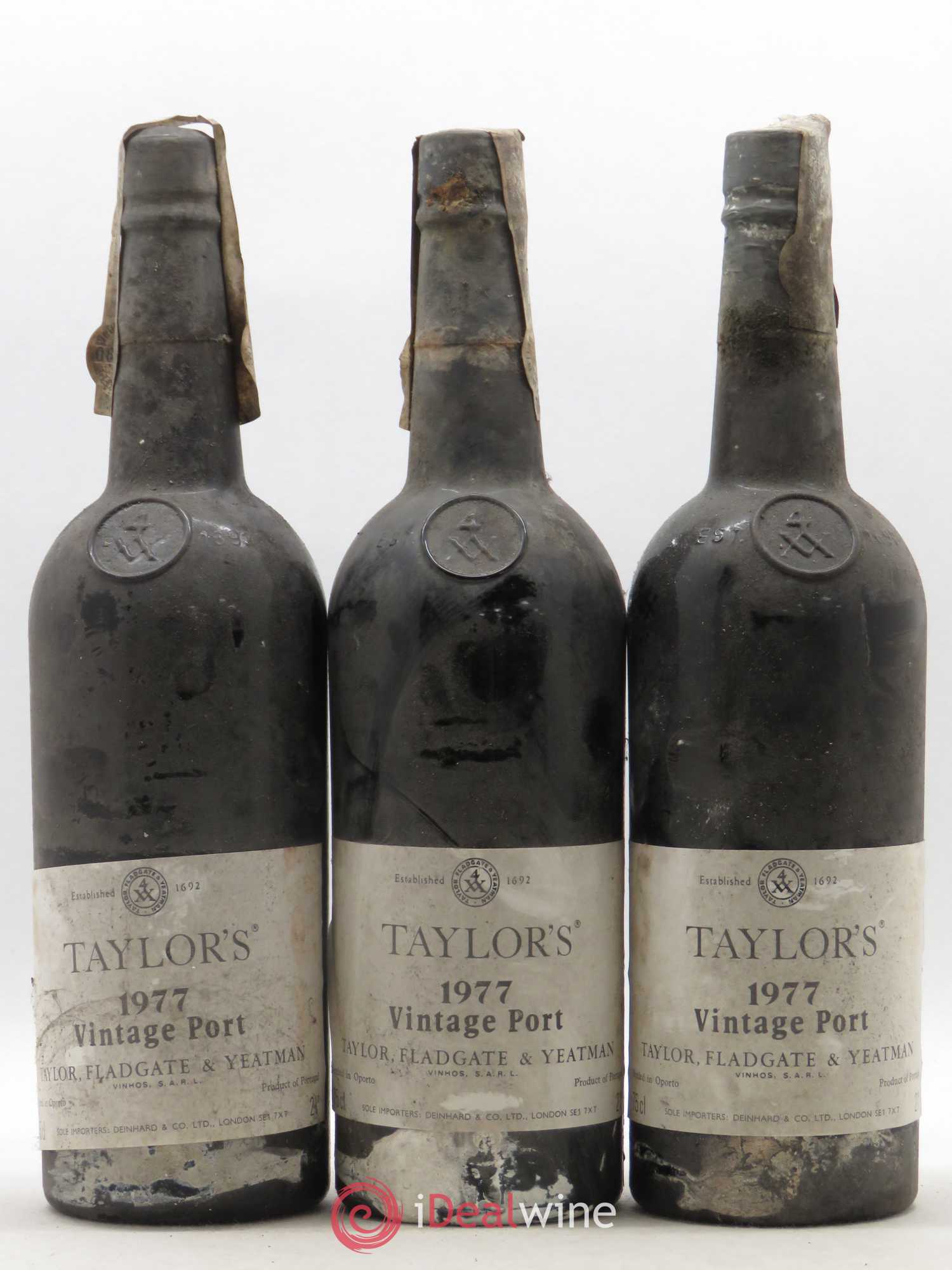 Porto Taylor's Vintage 1977 - Lot de 3 bouteilles - 0