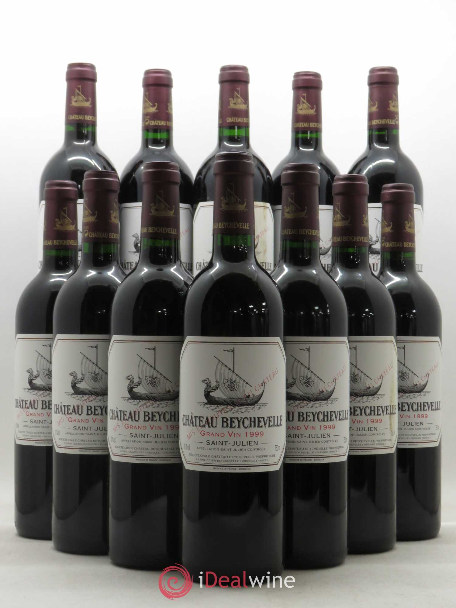 Château Beychevelle 4ème Grand Cru Classé 1999 - Lot de 12 bouteilles - 0
