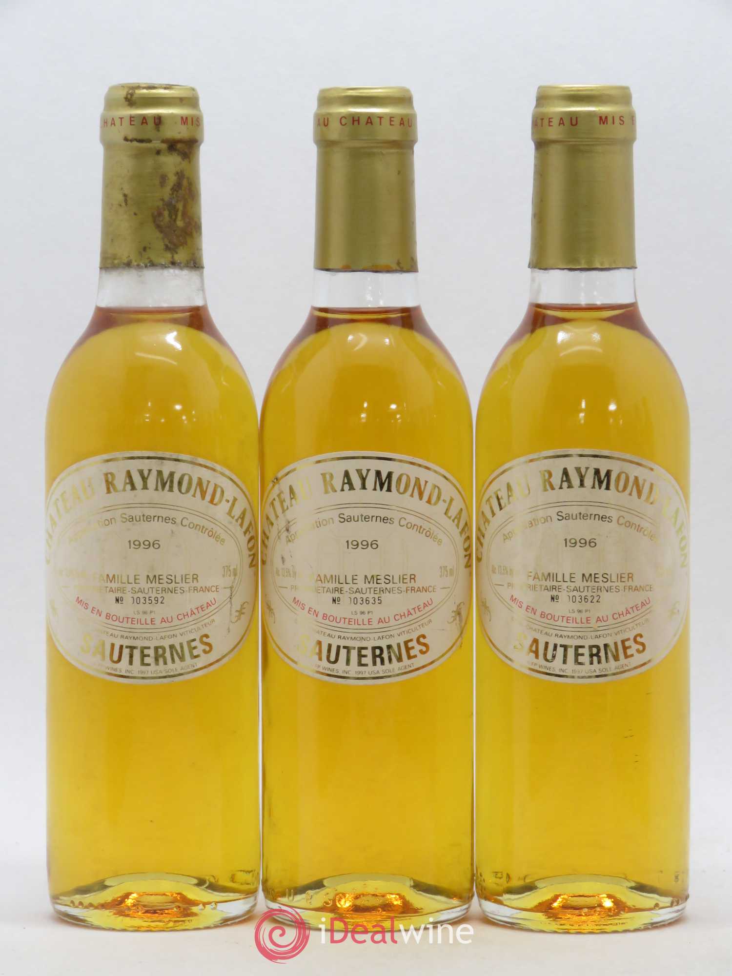 Château Raymond Lafon 1996 - Lot de 12 demi bouteilles - 4