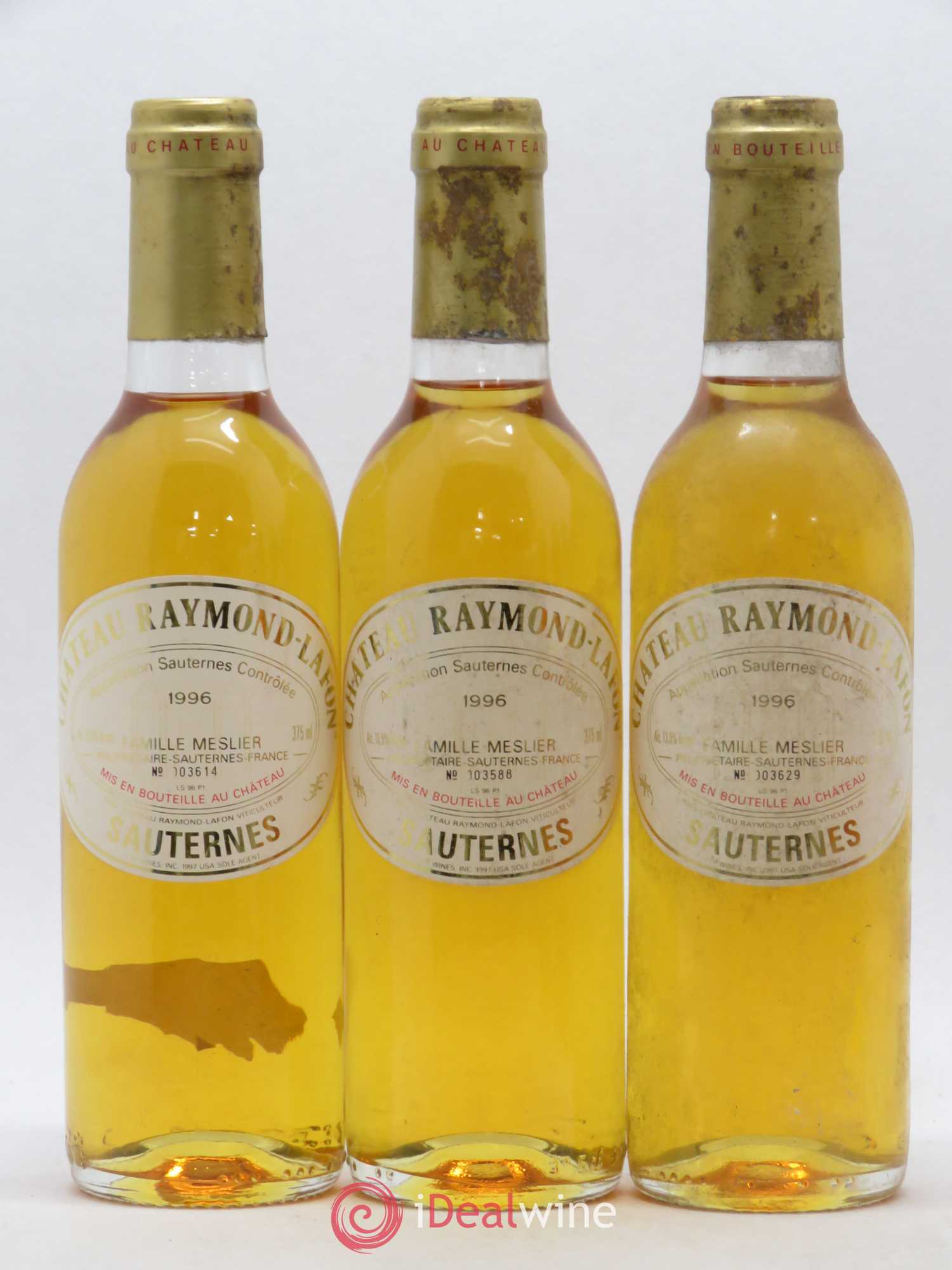 Château Raymond Lafon 1996 - Posten von 6 Demi-Flaschen - 1