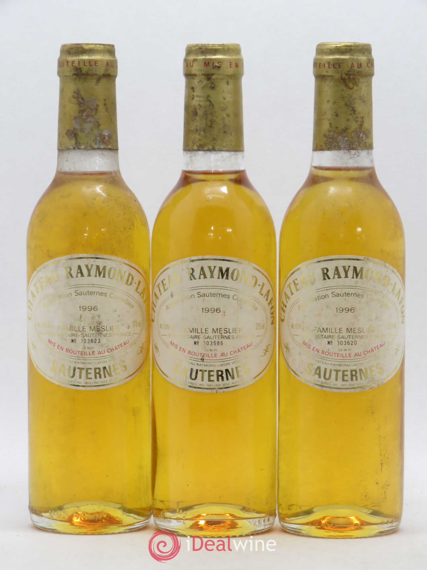 Château Raymond Lafon 1996 - Posten von 3 Demi-Flaschen - 0