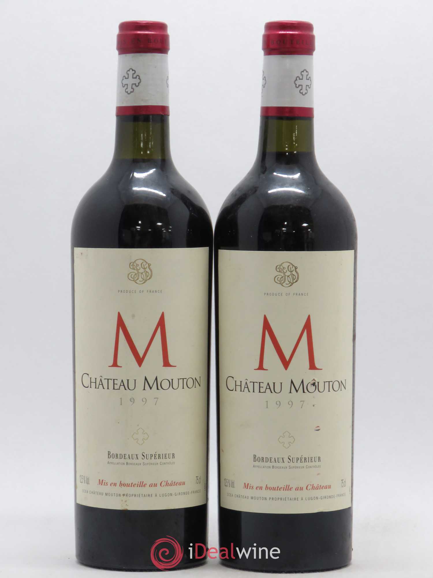 Bordeaux Supérieur Château Mouton 1997 - Lot de 2 bouteilles - 0