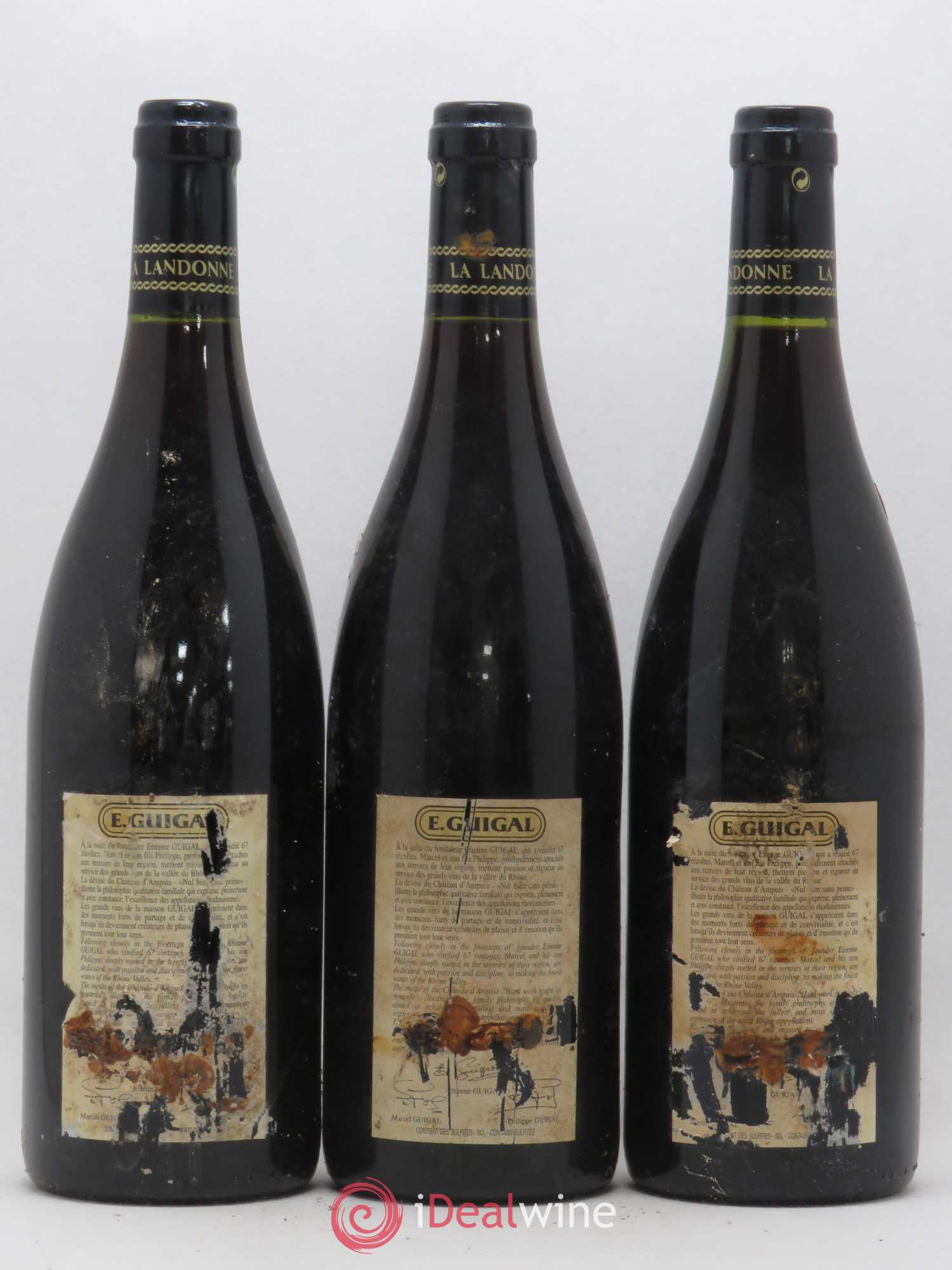 Côte-Rôtie La Landonne Guigal 2002 - Lot de 3 bouteilles - 1