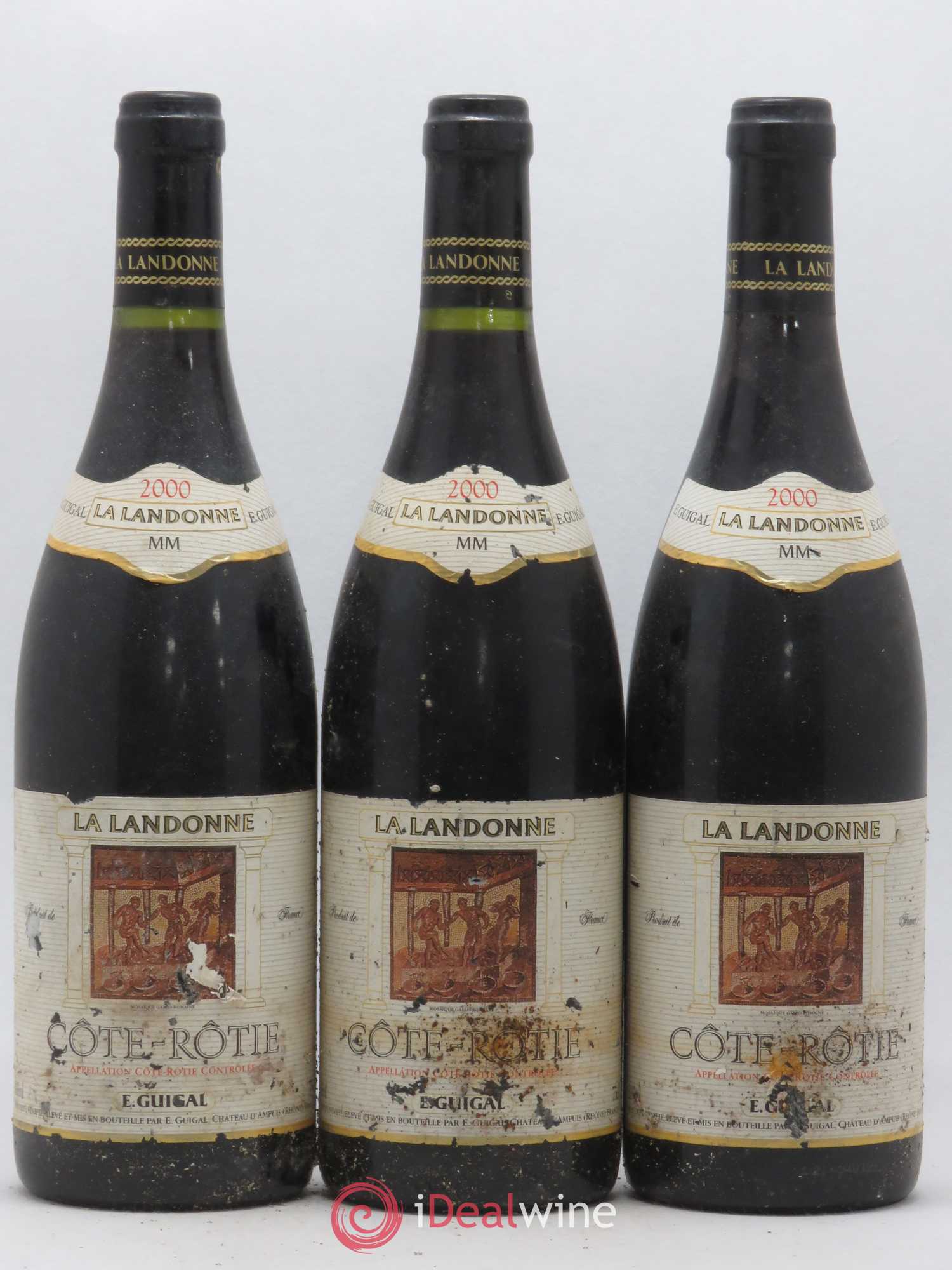 Côte-Rôtie La Landonne Guigal 2000 - Lot de 3 bouteilles - 0