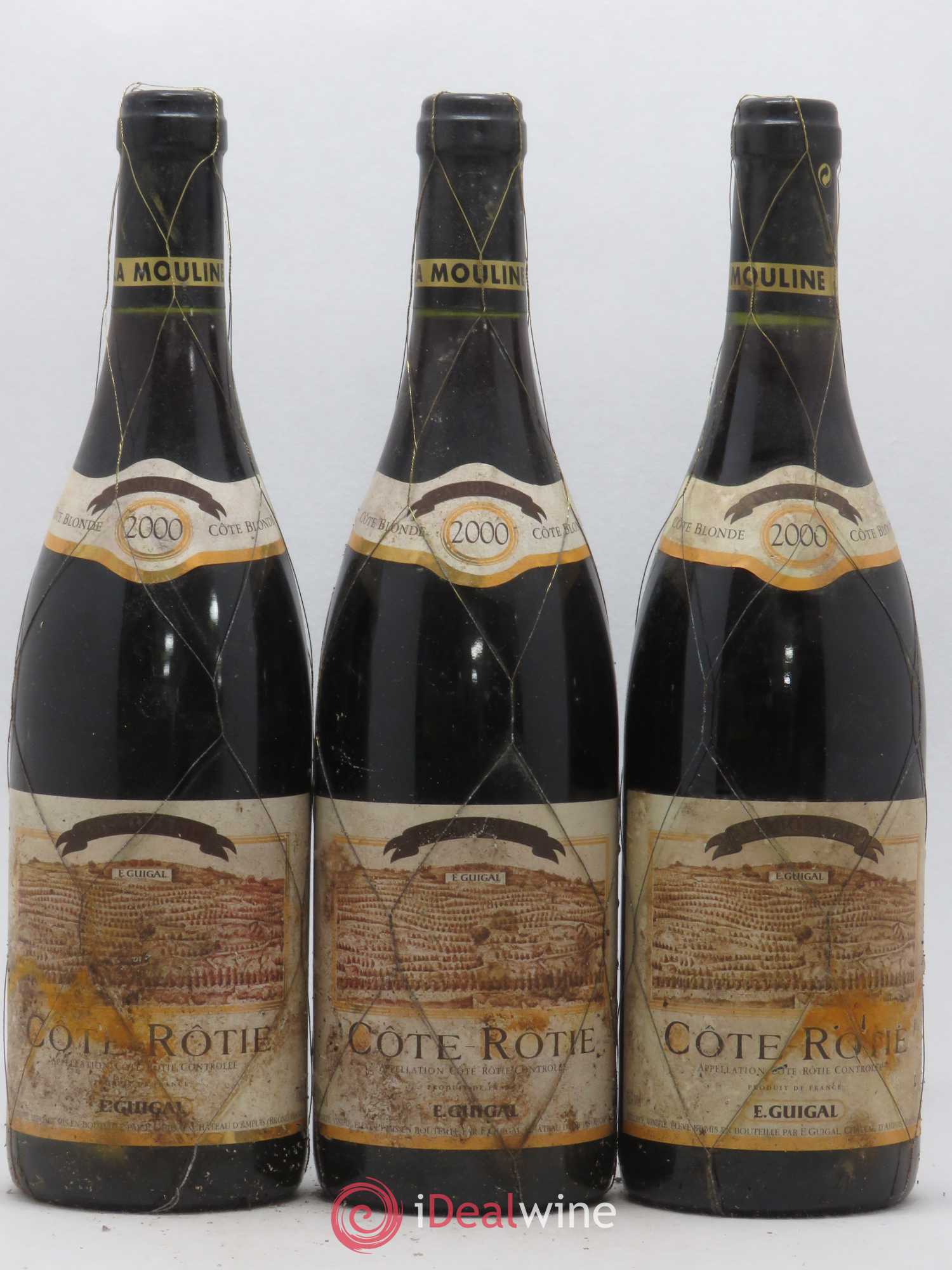 Côte-Rôtie La Mouline Guigal 2000 - Lot de 3 bouteilles - 0