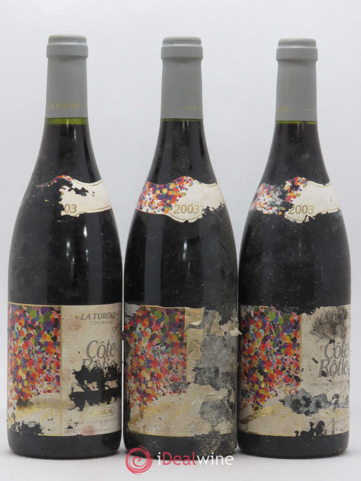 Côte-Rôtie La Turque Guigal 2003 - Lot de 3 bouteilles - 0