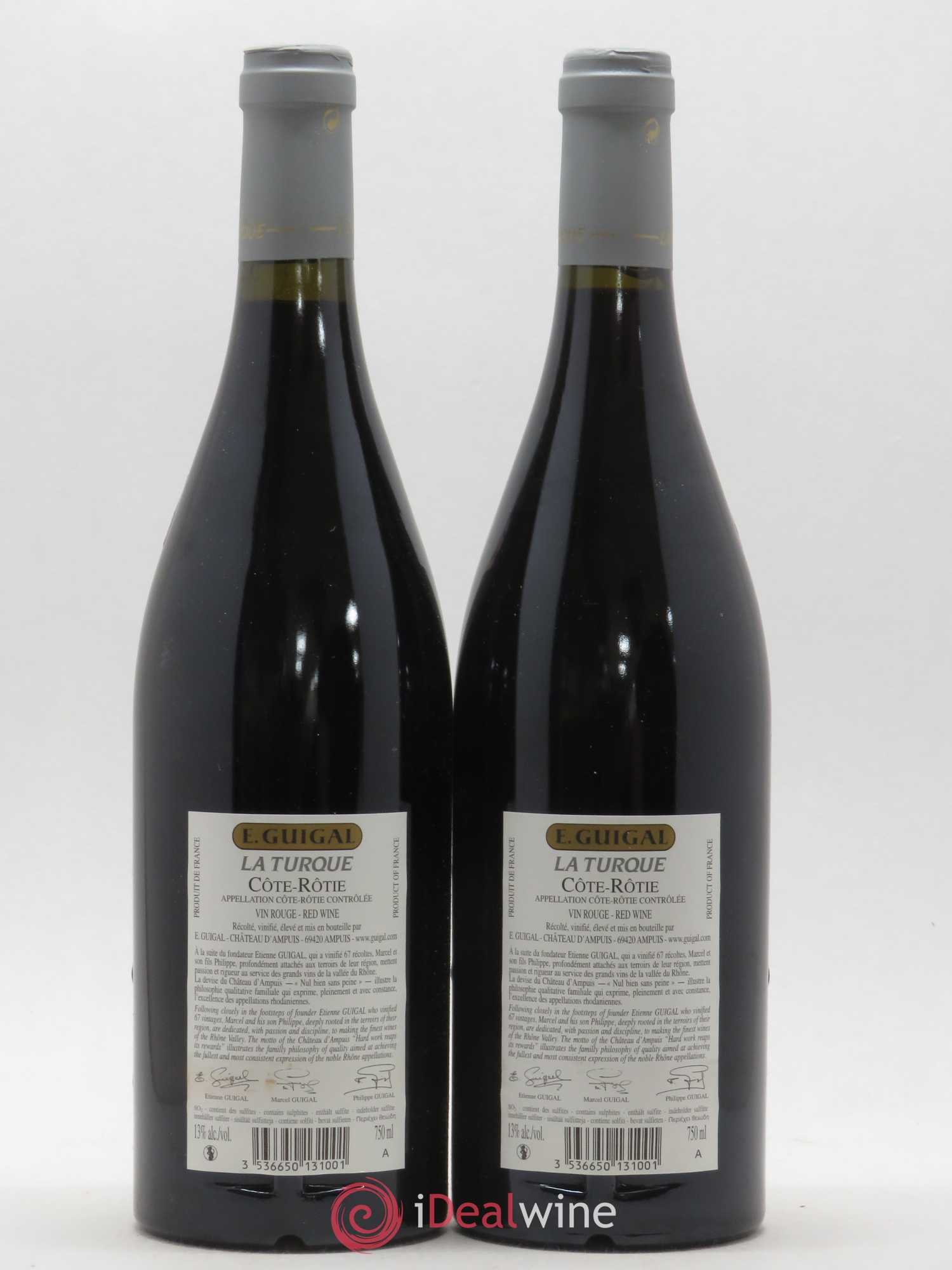 Côte-Rôtie La Turque Guigal 2011 - Lot de 2 bouteilles - 1