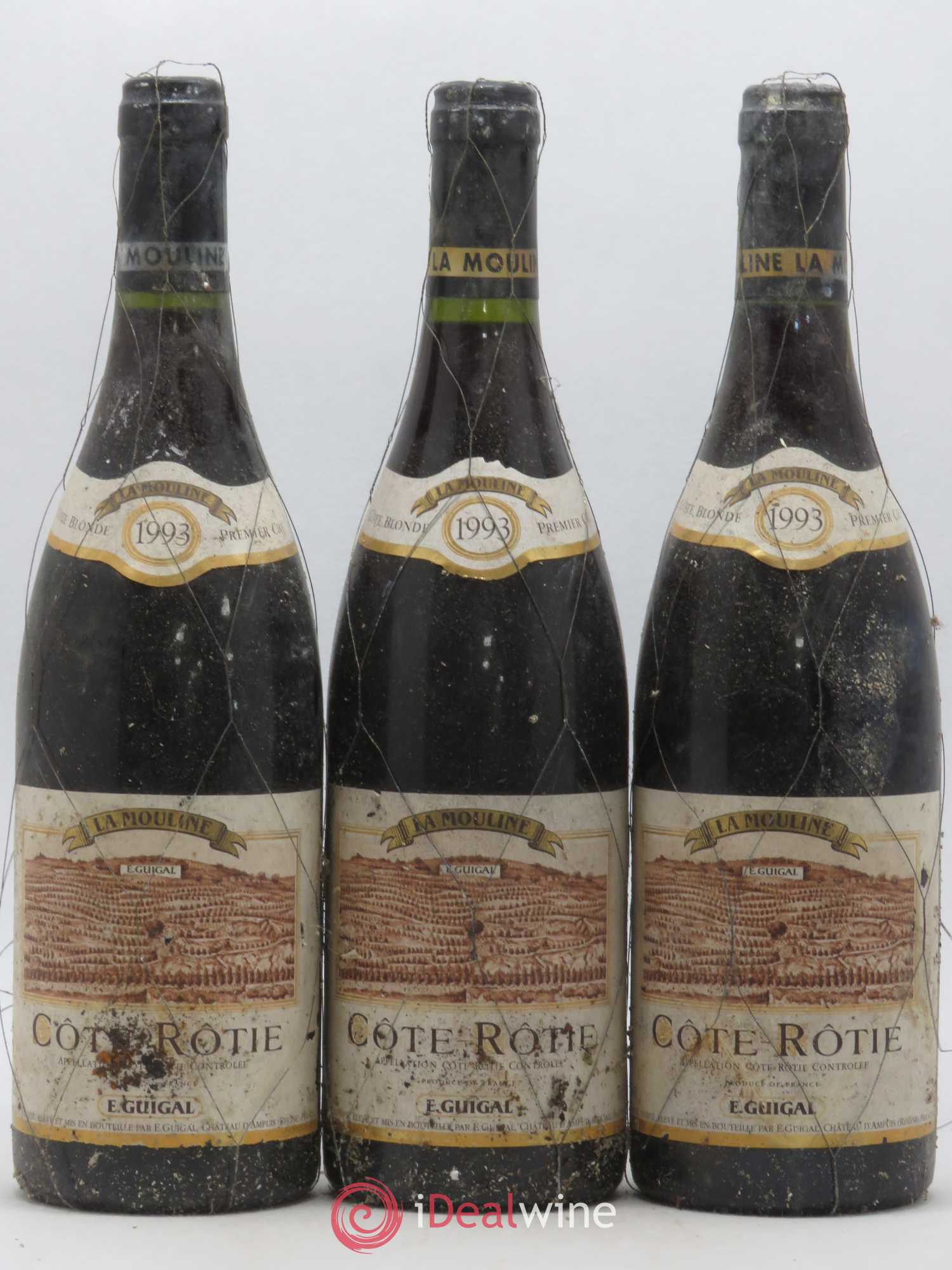 Côte-Rôtie La Mouline Guigal 1993 - Lot de 3 bouteilles - 0