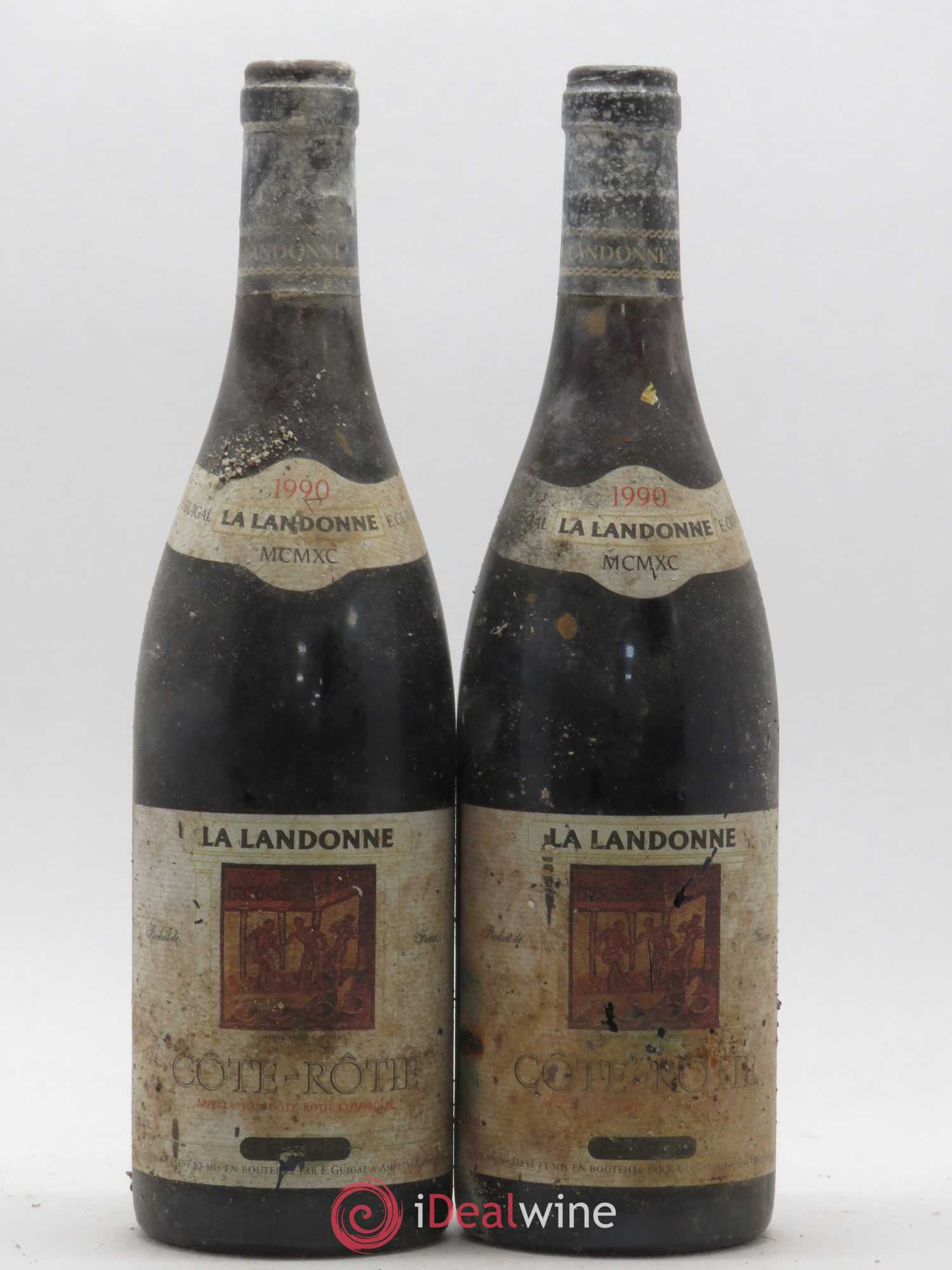 Côte-Rôtie La Landonne Guigal 1990 - Lot de 2 bouteilles - 0