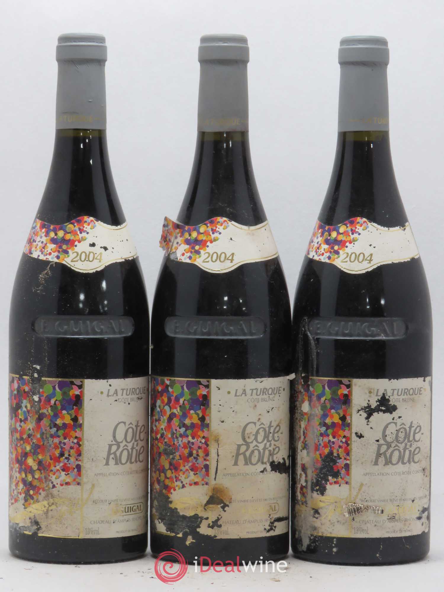 Côte-Rôtie La Turque Guigal 2004 - Lot de 3 bouteilles - 0