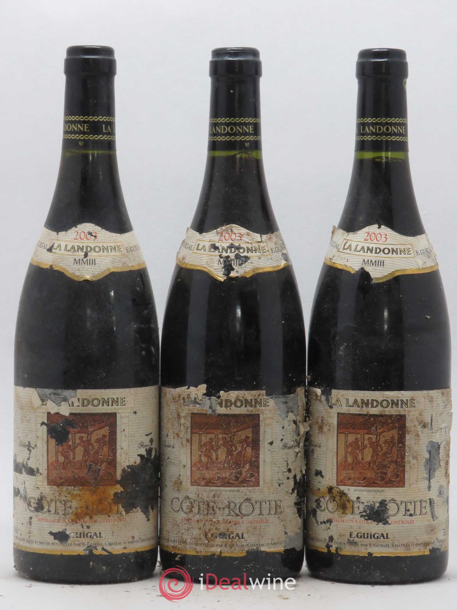 Côte-Rôtie La Landonne Guigal 2003 - Lot de 3 bouteilles - 0