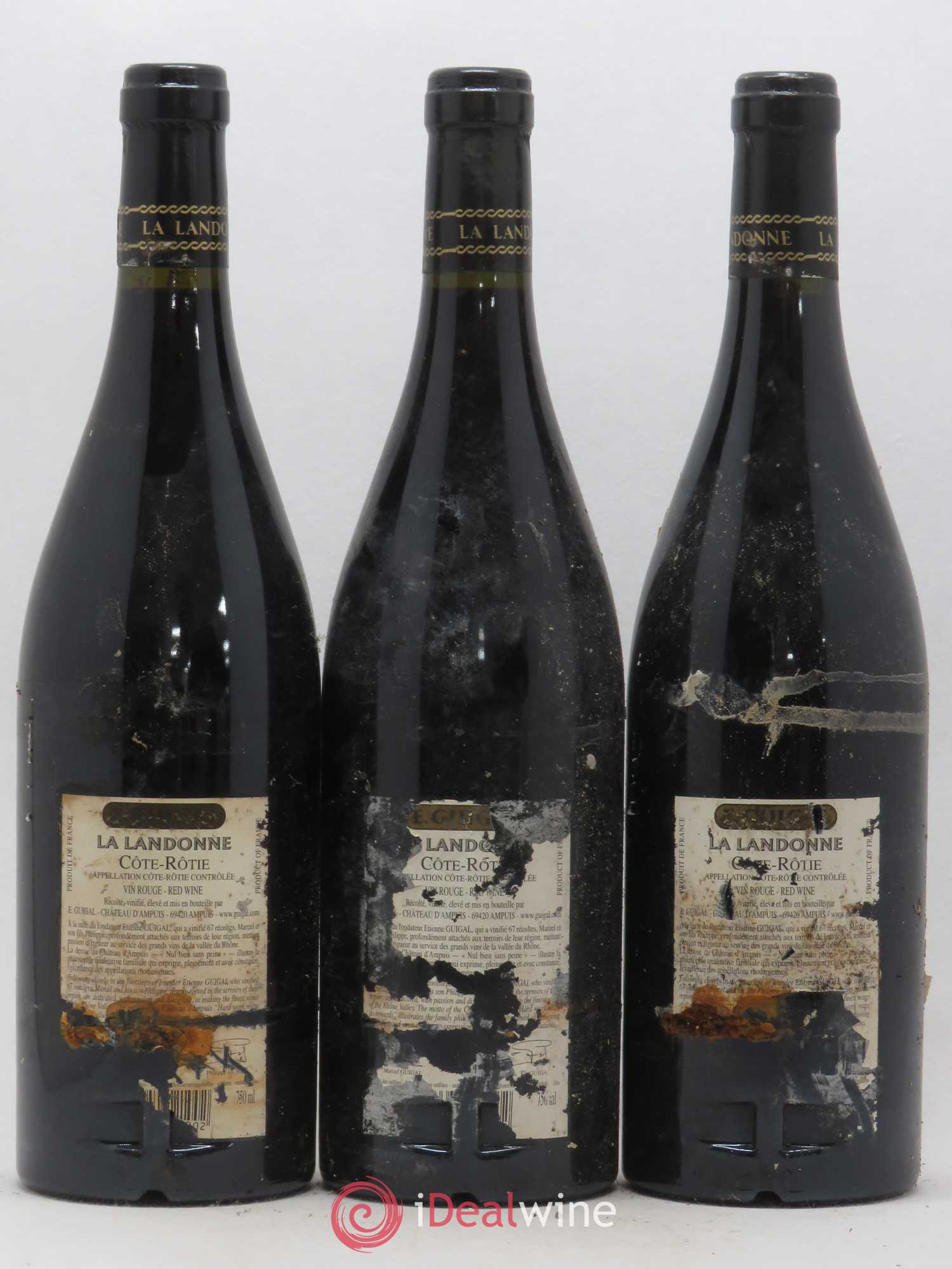 Côte-Rôtie La Landonne Guigal 2004 - Lot de 3 bouteilles - 1