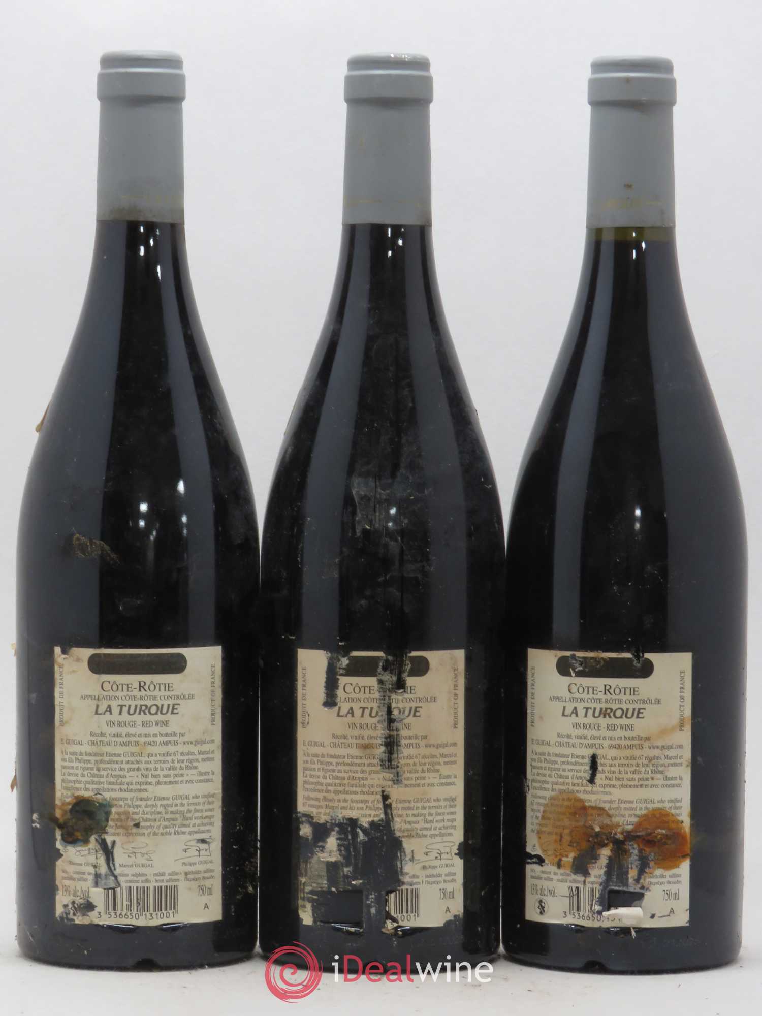 Côte-Rôtie La Turque Guigal 2008 - Lot de 3 bouteilles - 1
