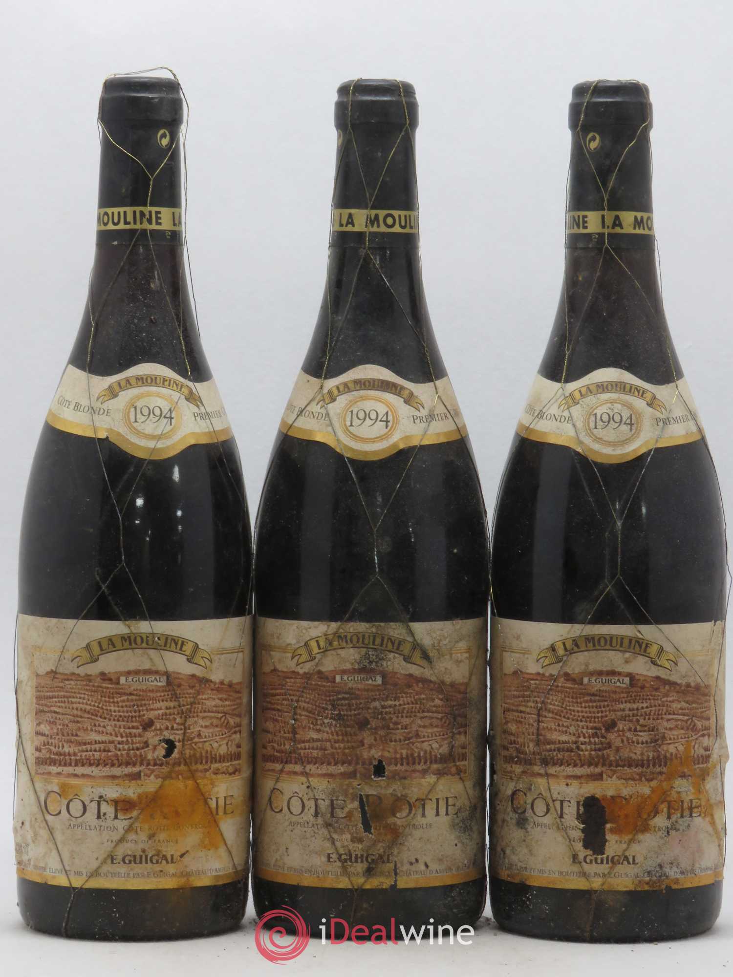 Côte-Rôtie La Mouline Guigal 1994 - Lot de 3 bouteilles - 0