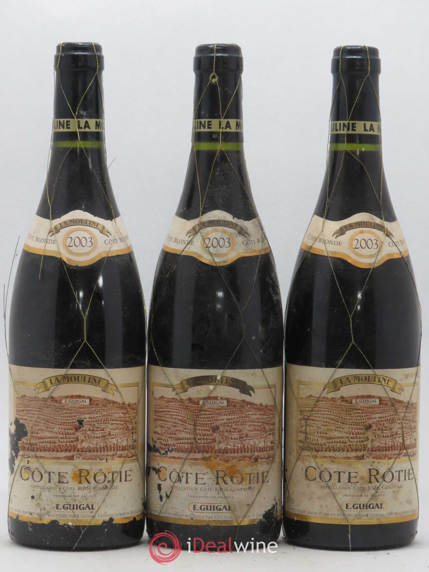Côte-Rôtie La Mouline Guigal 2003 - Lot de 3 bouteilles - 0