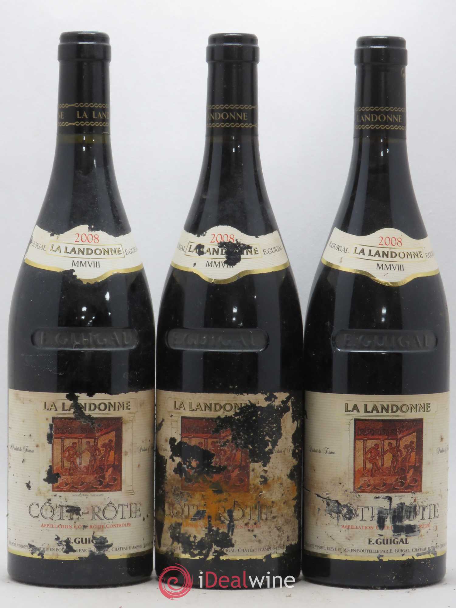 Côte-Rôtie La Landonne Guigal 2008 - Lot de 3 bouteilles - 0