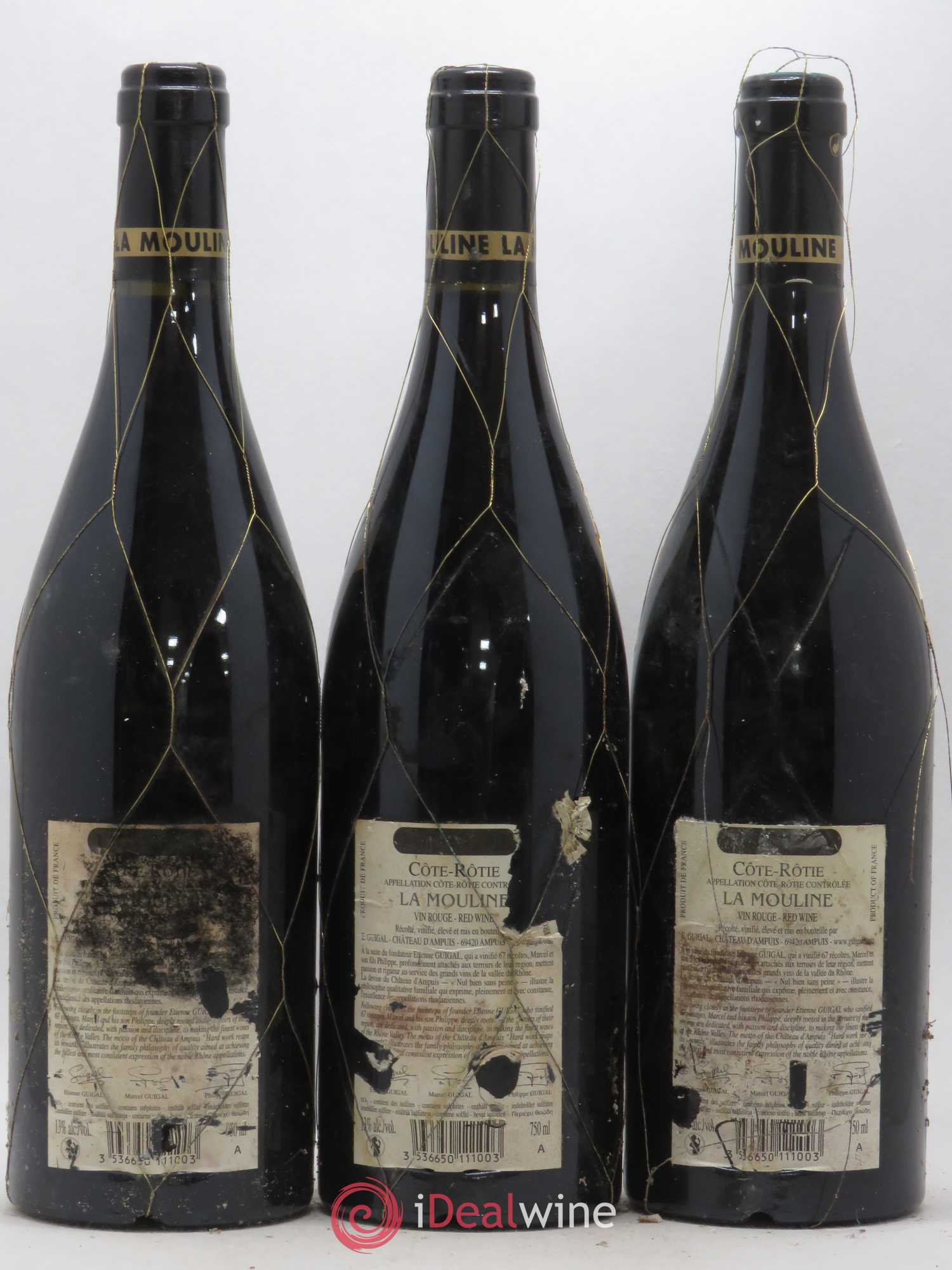 Côte-Rôtie La Mouline Guigal 2008 - Lot de 3 bouteilles - 1