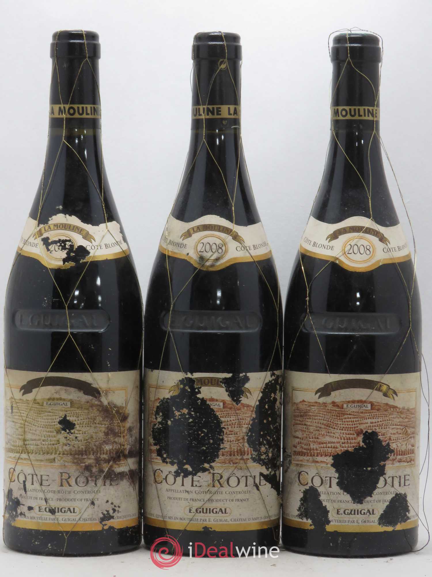 Côte-Rôtie La Mouline Guigal 2008 - Lot de 3 bouteilles - 0