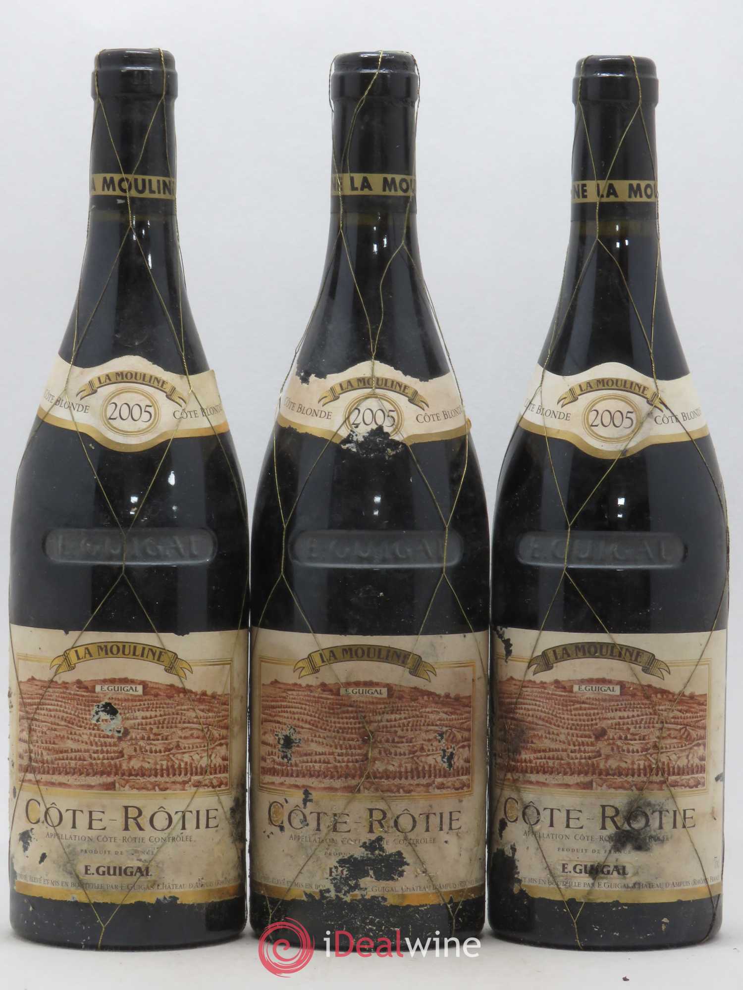Côte-Rôtie La Mouline Guigal 2005 - Lot de 3 bouteilles - 0