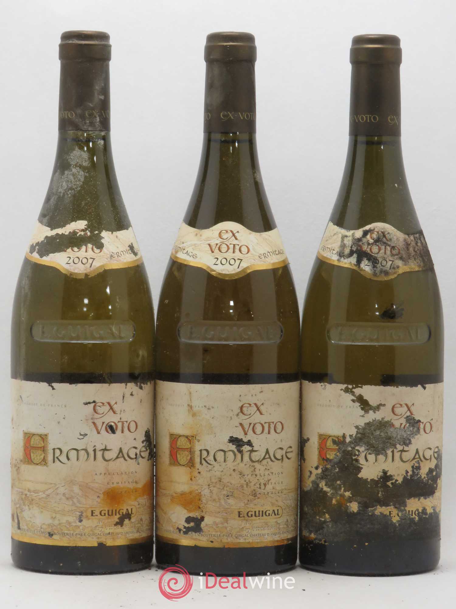 Ermitage Ex Voto Guigal 2007 - Lot de 3 bouteilles - 0