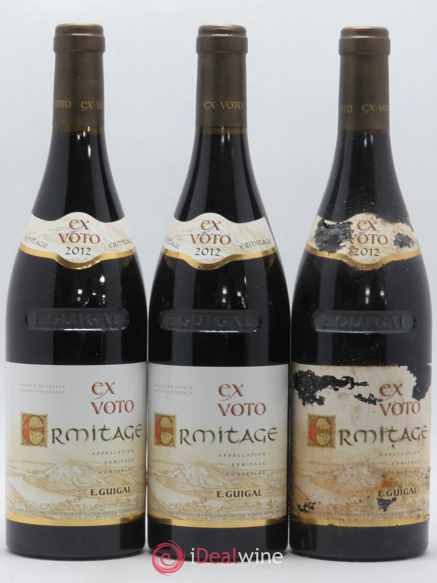 Ermitage Ex Voto Guigal 2012 - Lot de 3 bouteilles - 0