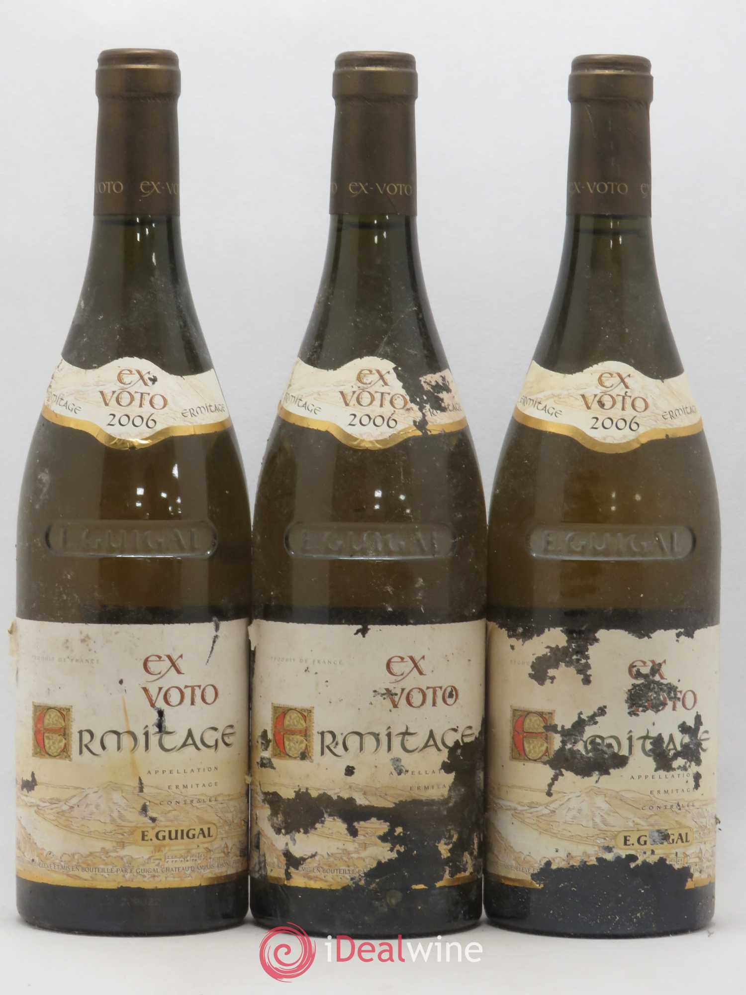 Ermitage Ex Voto Guigal 2006 - Lot de 3 bouteilles - 0