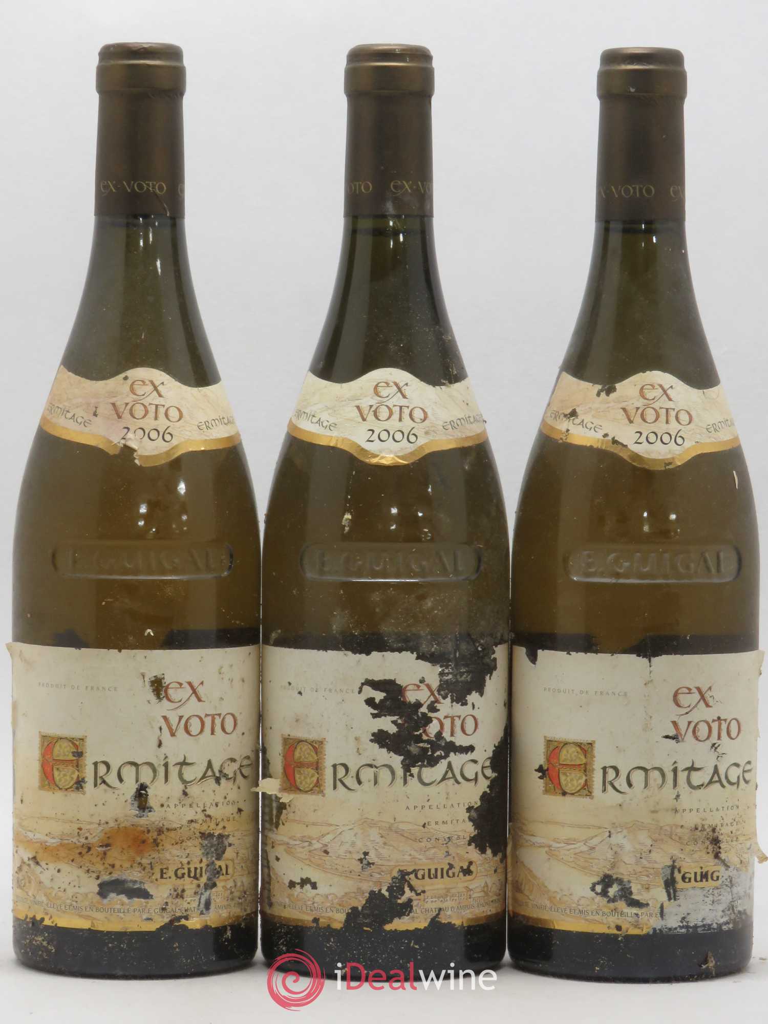 Ermitage Ex Voto Guigal 2006 - Lot de 3 bouteilles - 0