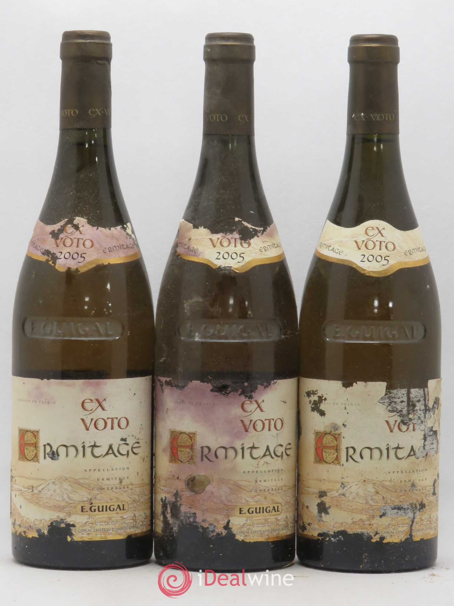 Ermitage Ex Voto Guigal 2005 - Lot de 3 bouteilles - 0