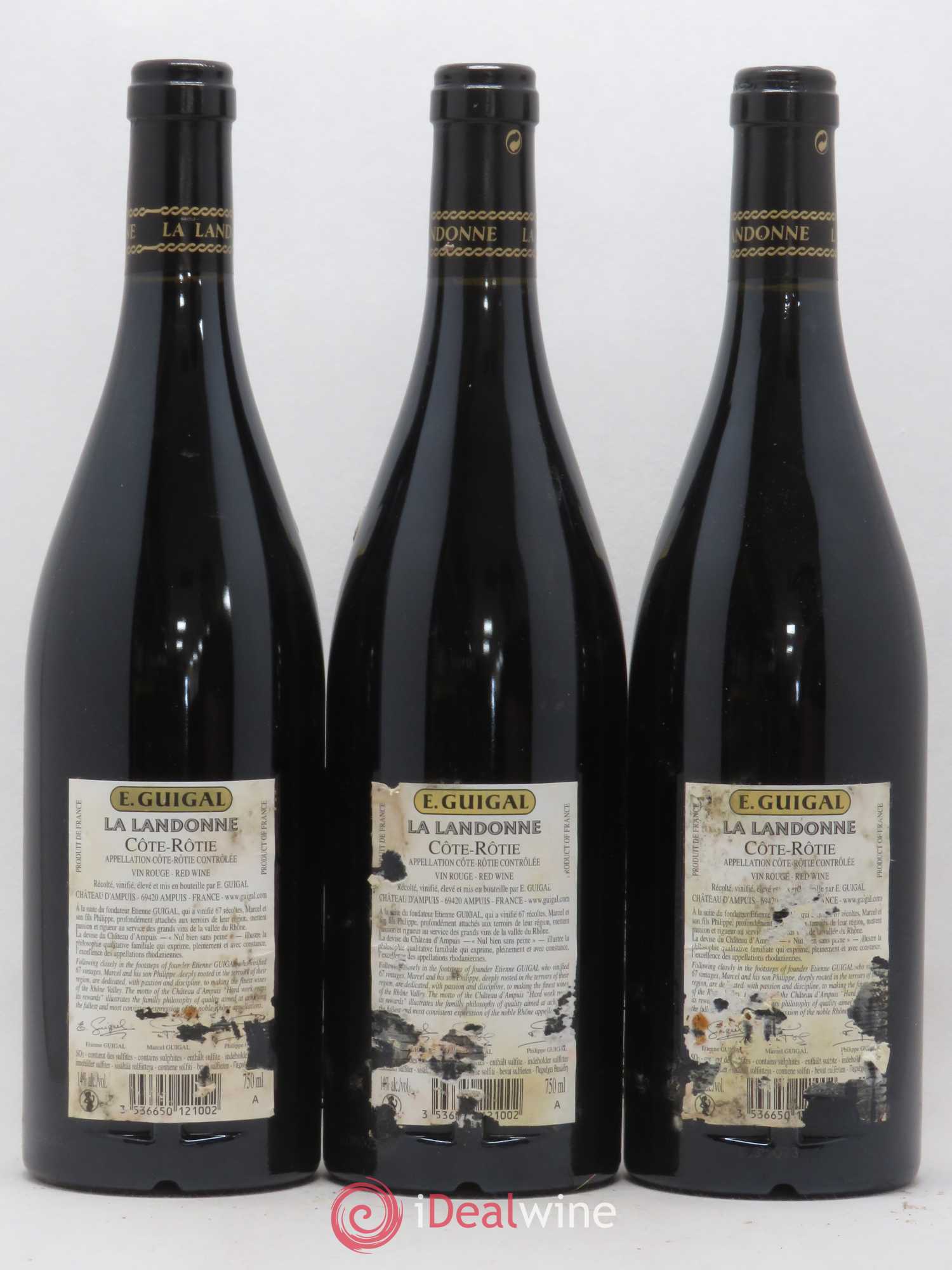 Côte-Rôtie La Landonne Guigal 2015 - Lot de 3 bouteilles - 1
