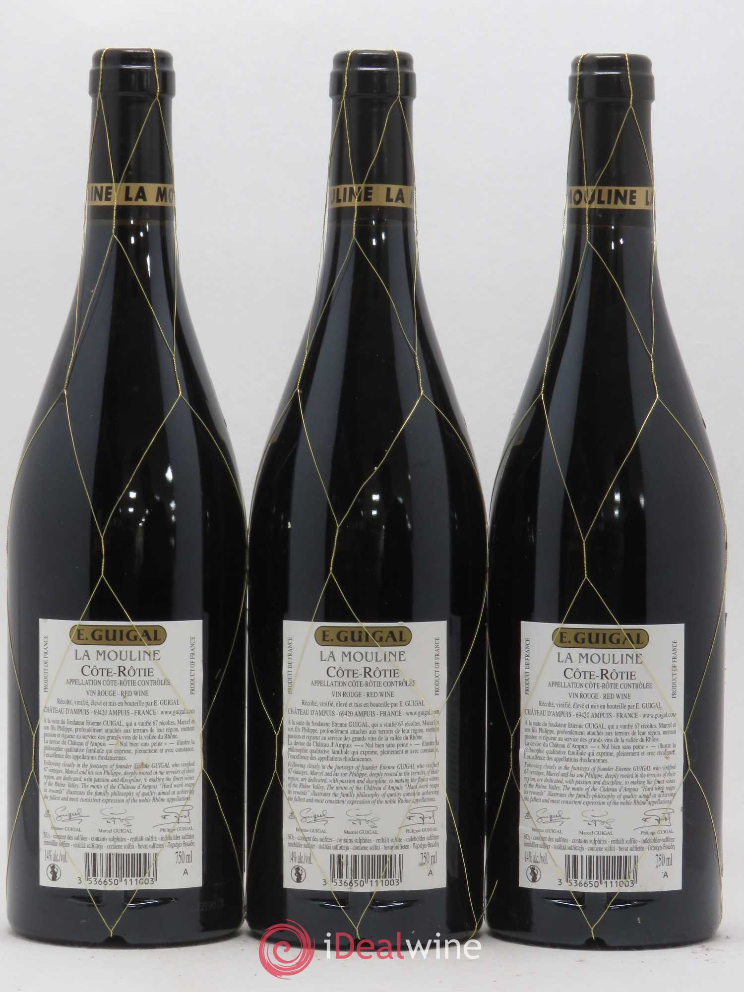 Côte-Rôtie La Mouline Guigal 2015 - Lot de 3 bouteilles - 1