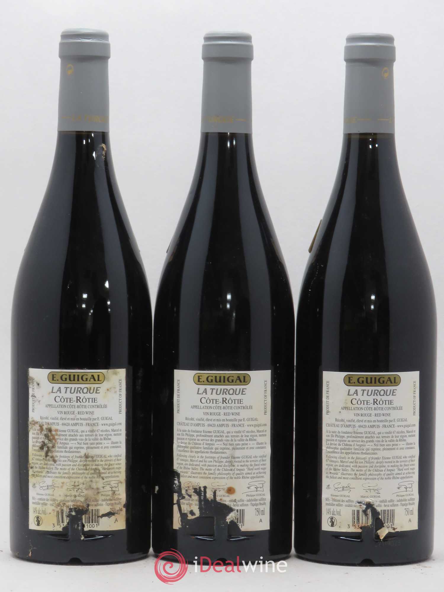 Côte-Rôtie La Turque Guigal 2015 - Lot de 3 bouteilles - 1