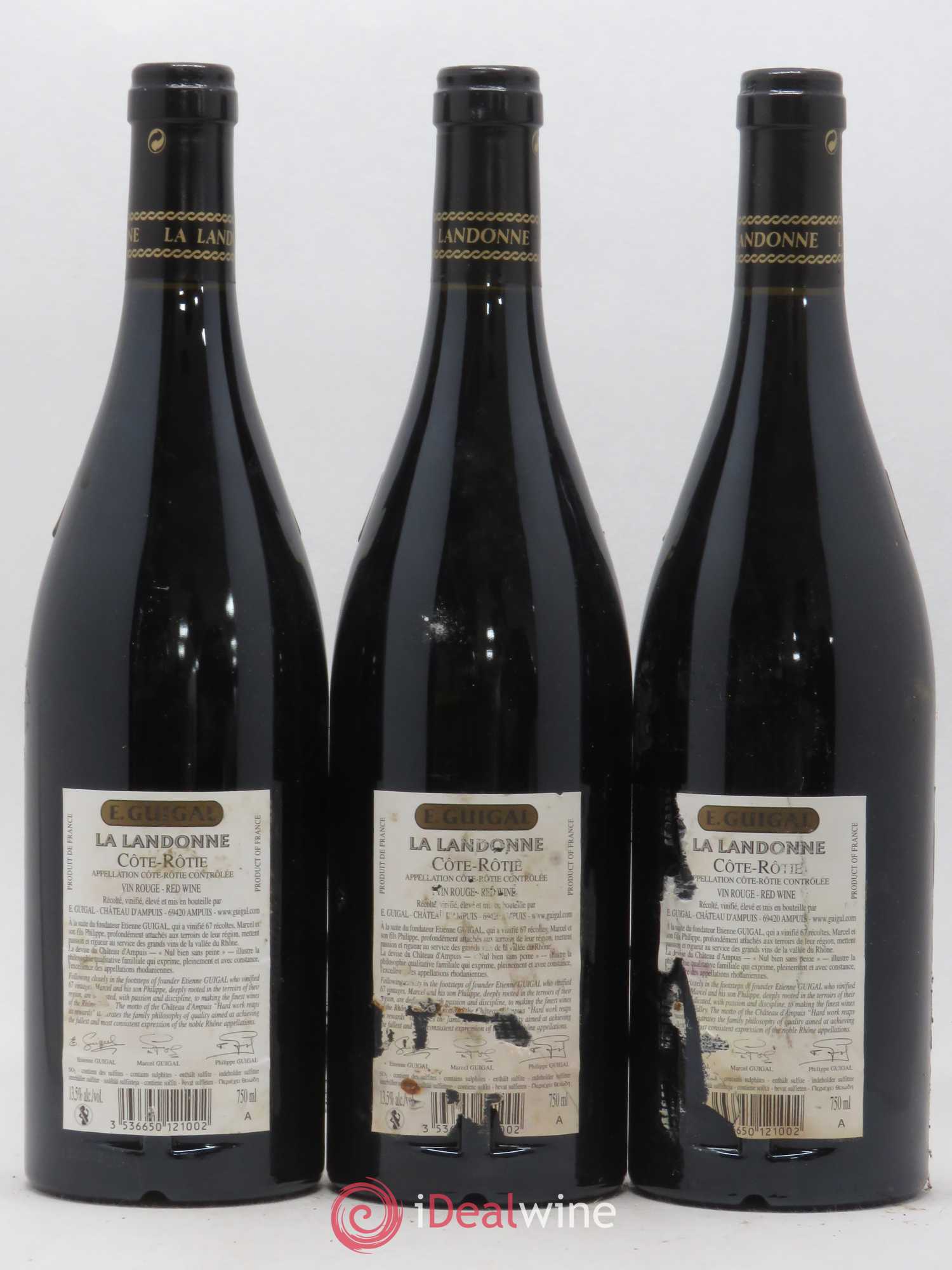 Côte-Rôtie La Landonne Guigal 2014 - Lot de 3 bouteilles - 1