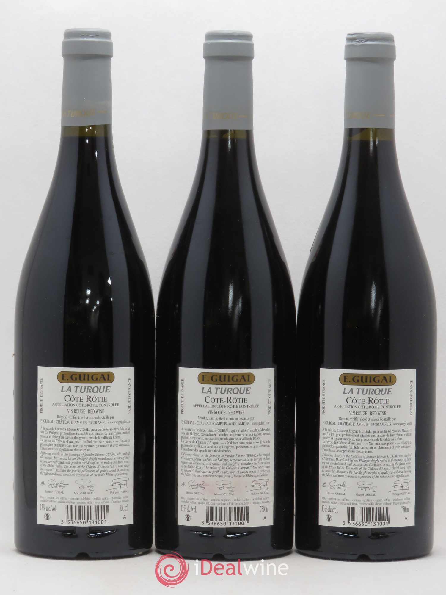 Côte-Rôtie La Turque Guigal 2011 - Lot de 3 bouteilles - 1