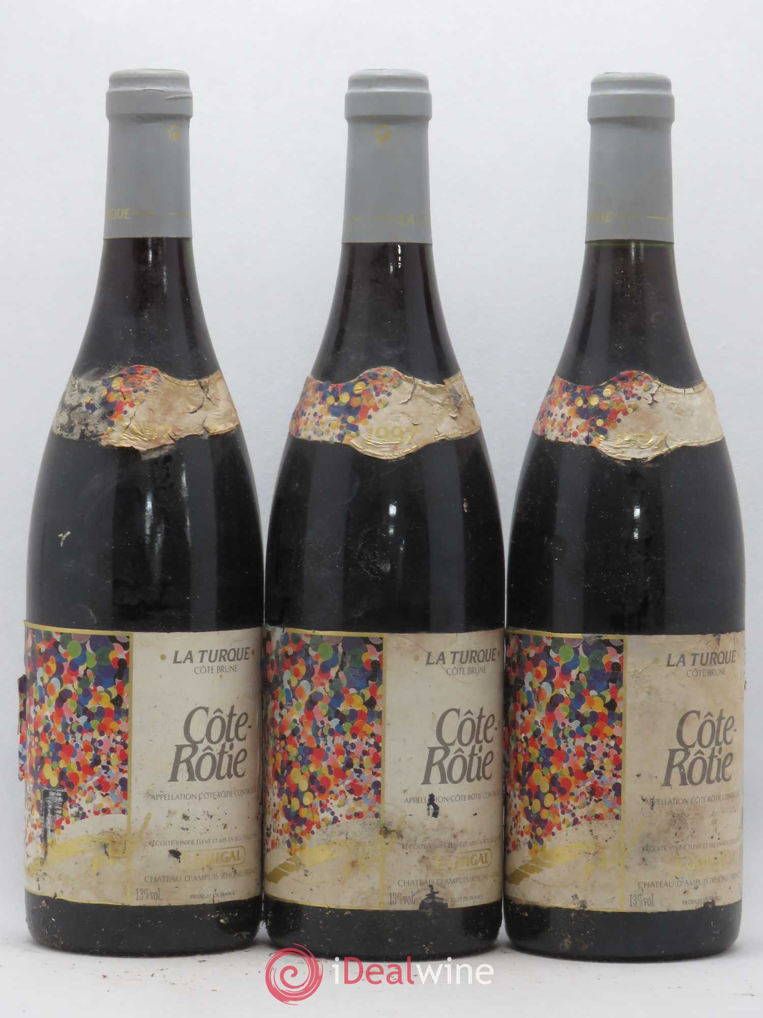 Côte-Rôtie La Turque Guigal 1997 - Lot de 3 bouteilles - 0