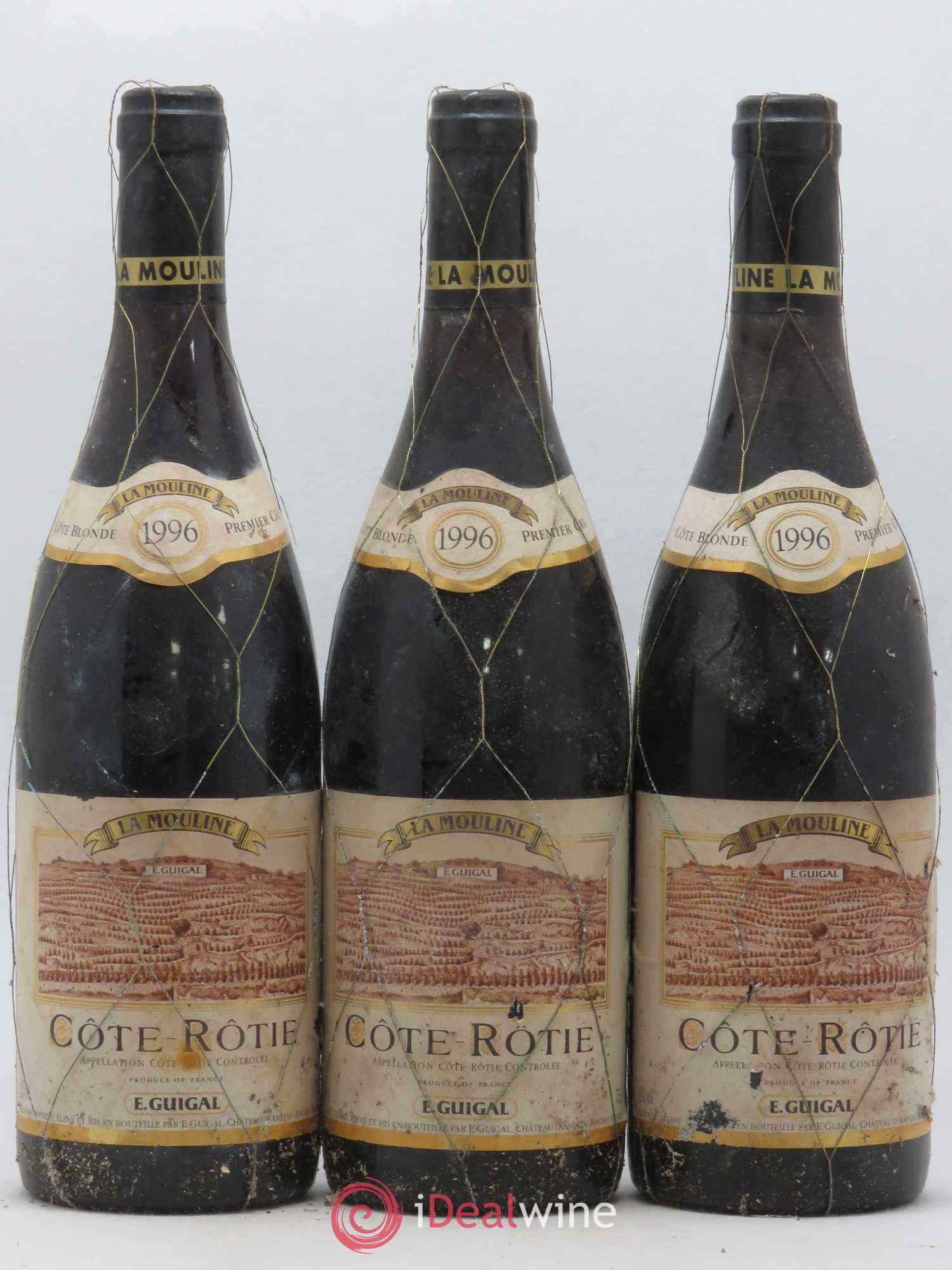 Côte-Rôtie La Mouline Guigal 1996 - Lot de 3 bouteilles - 0