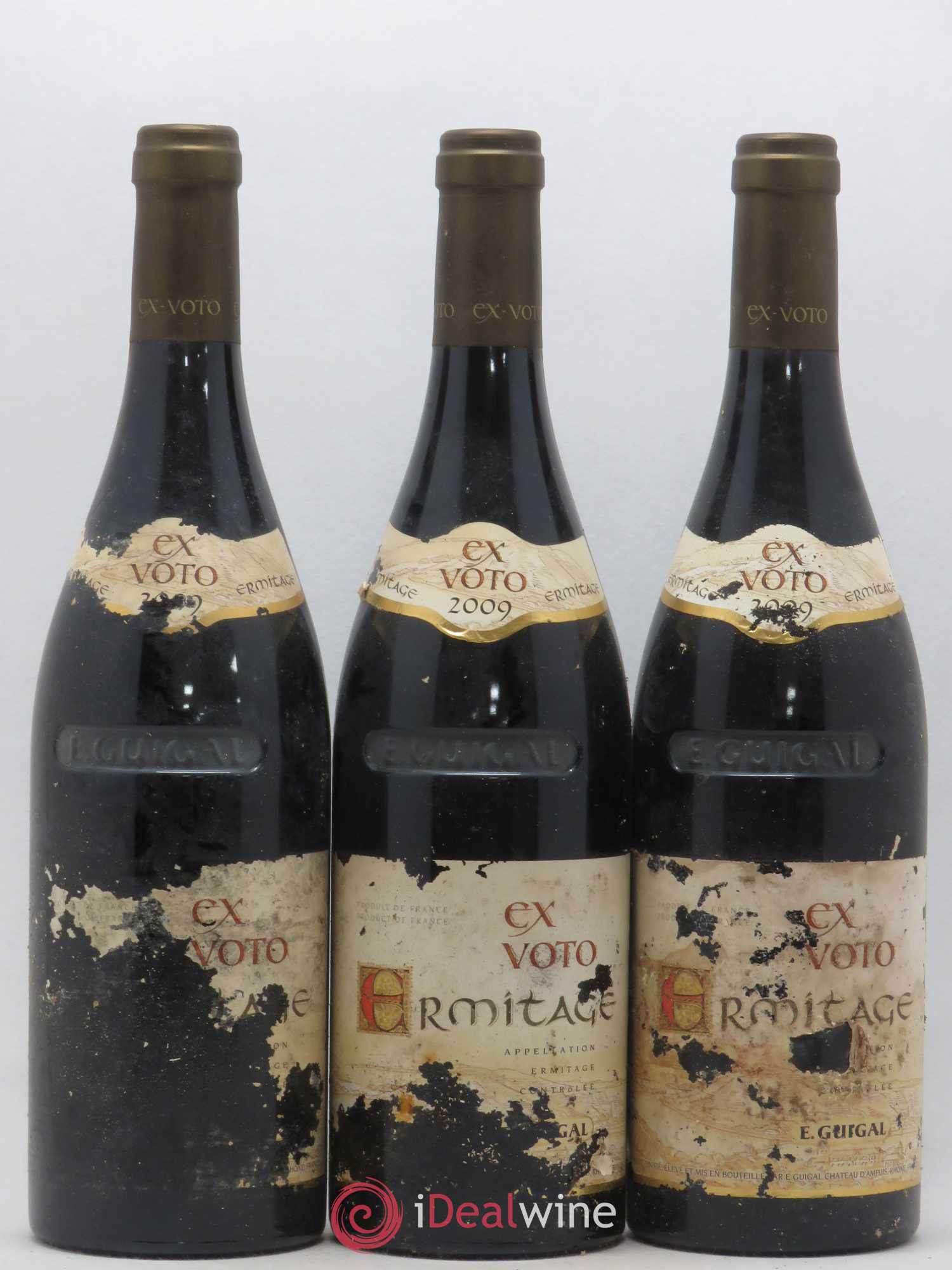 Ermitage Ex Voto Guigal 2009 - Lot de 3 bouteilles - 0