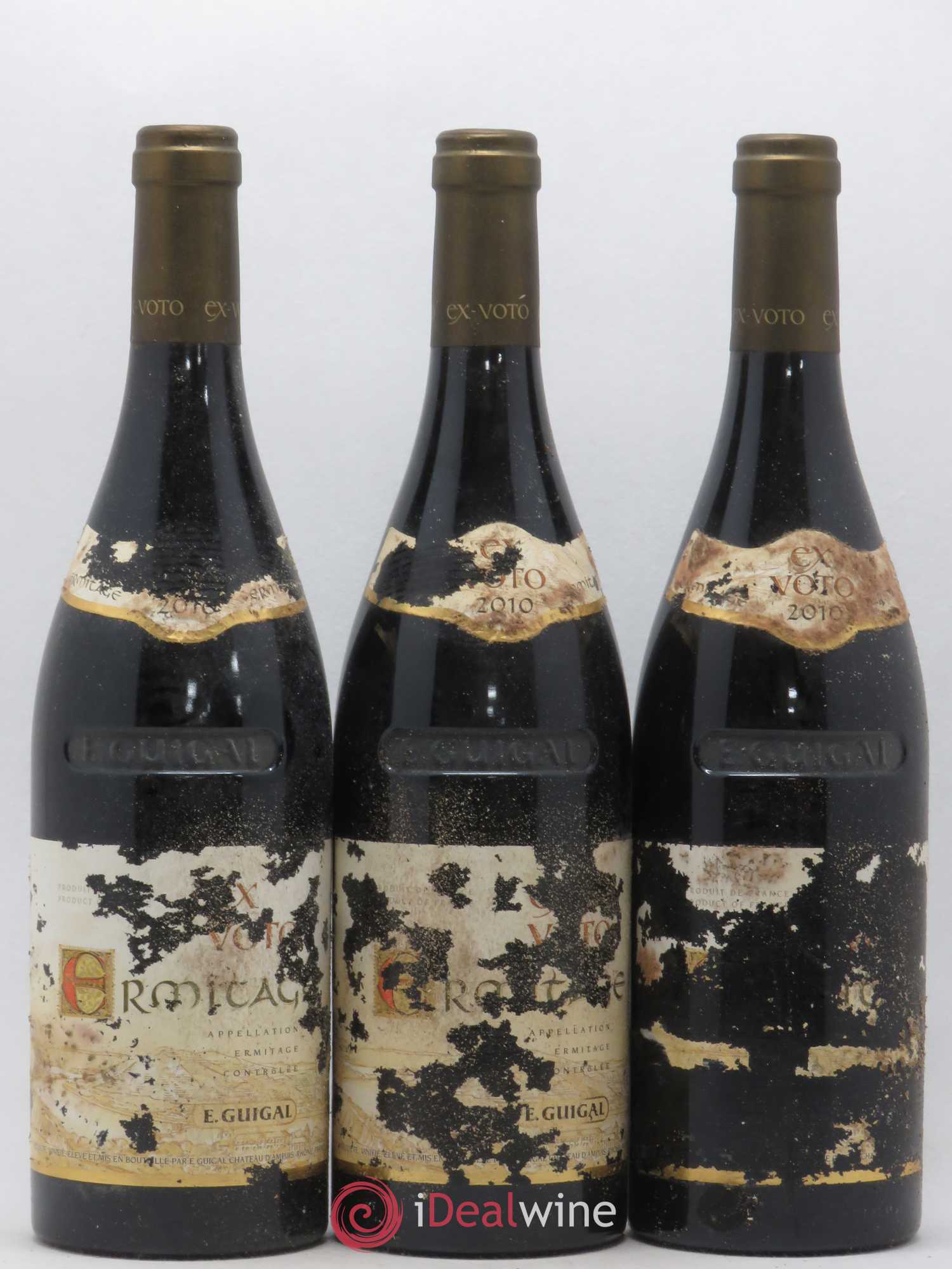 Ermitage Ex Voto Guigal 2010 - Lot de 3 bouteilles - 0