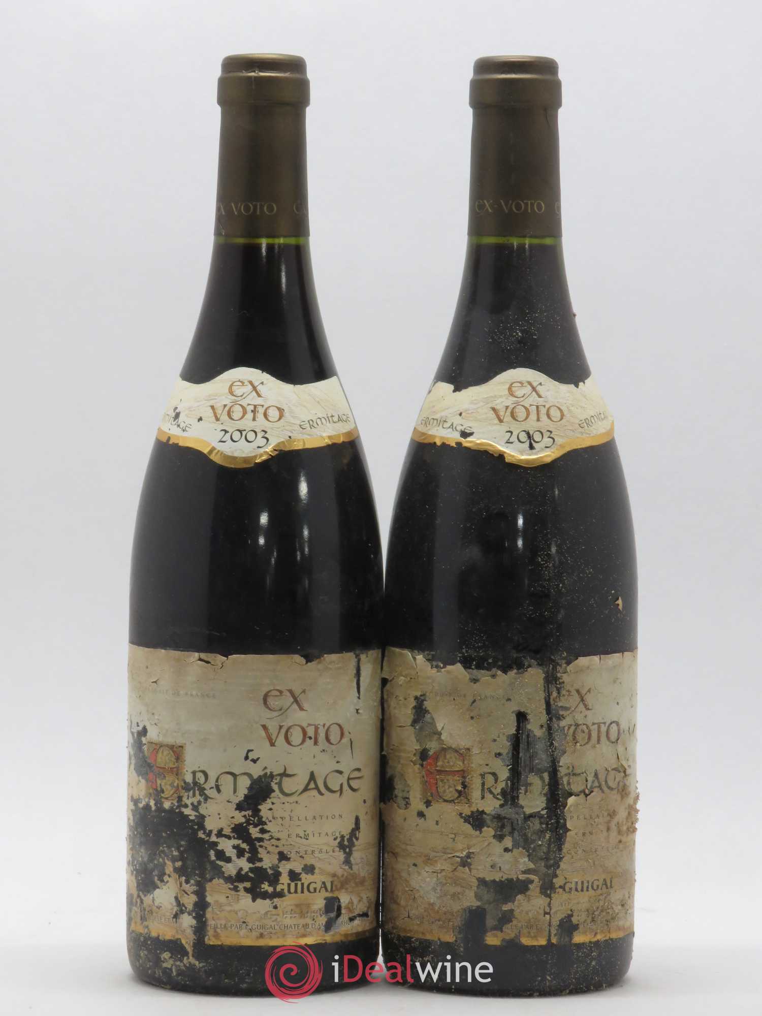 Ermitage Ex Voto Guigal 2003 - Lot de 2 bouteilles - 0