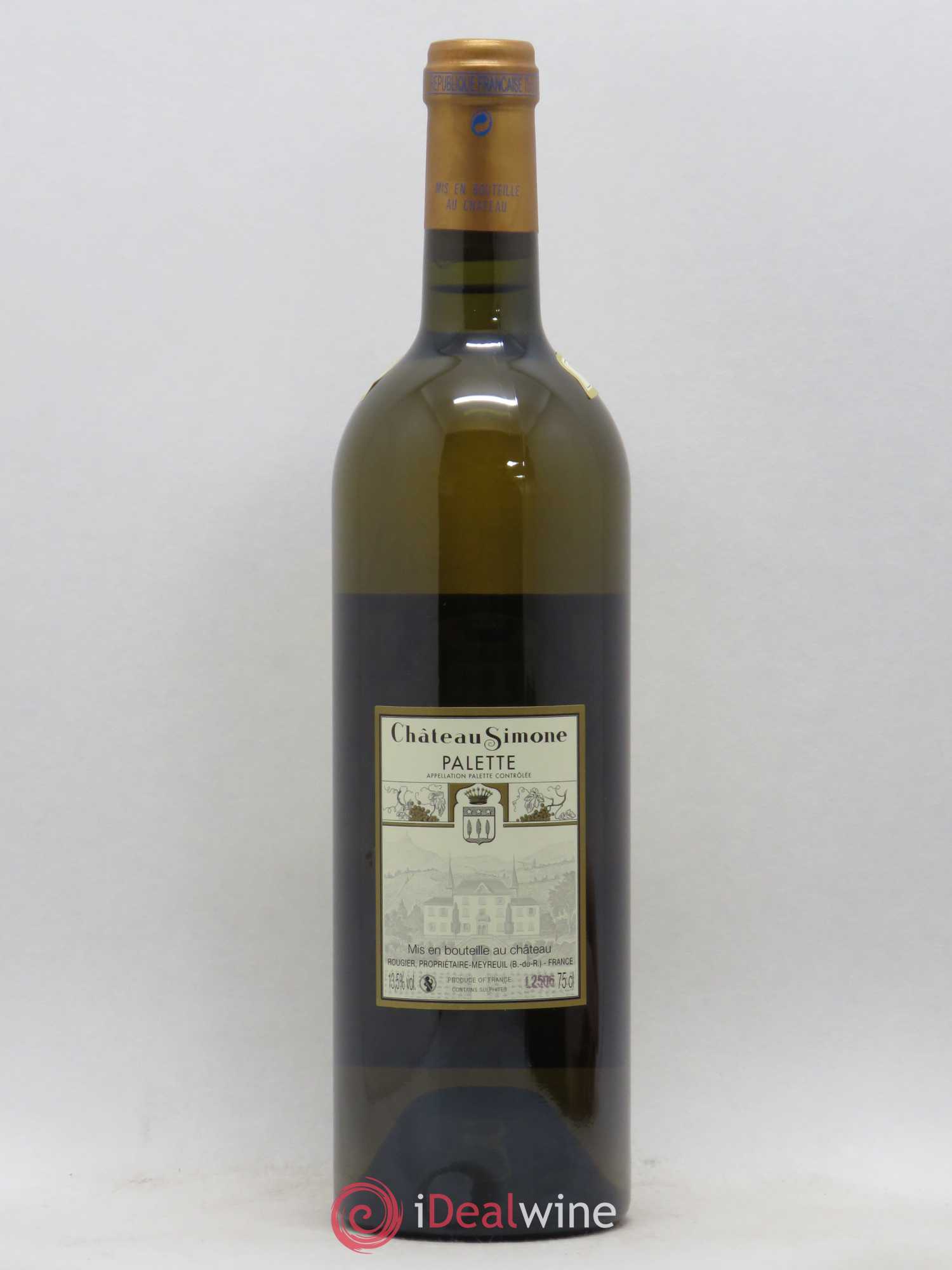 Palette Château Simone Famille Rougier 2012 - Lot de 1 bouteille - 1